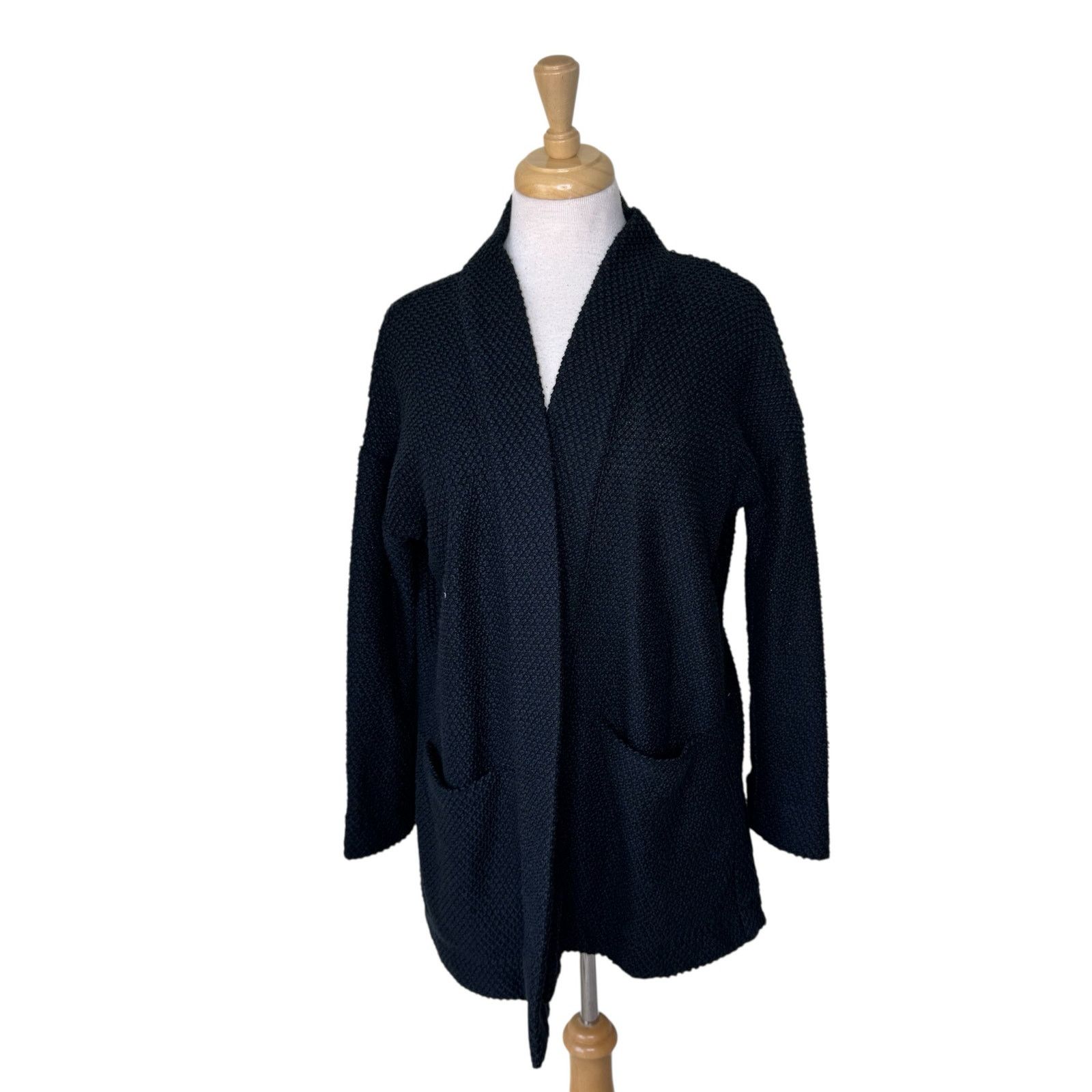 Marine Layer Marine Layer Women's Birdseye open-front cardigan sweater Size S / US 4 / IT 40 - 3 Thumbnail