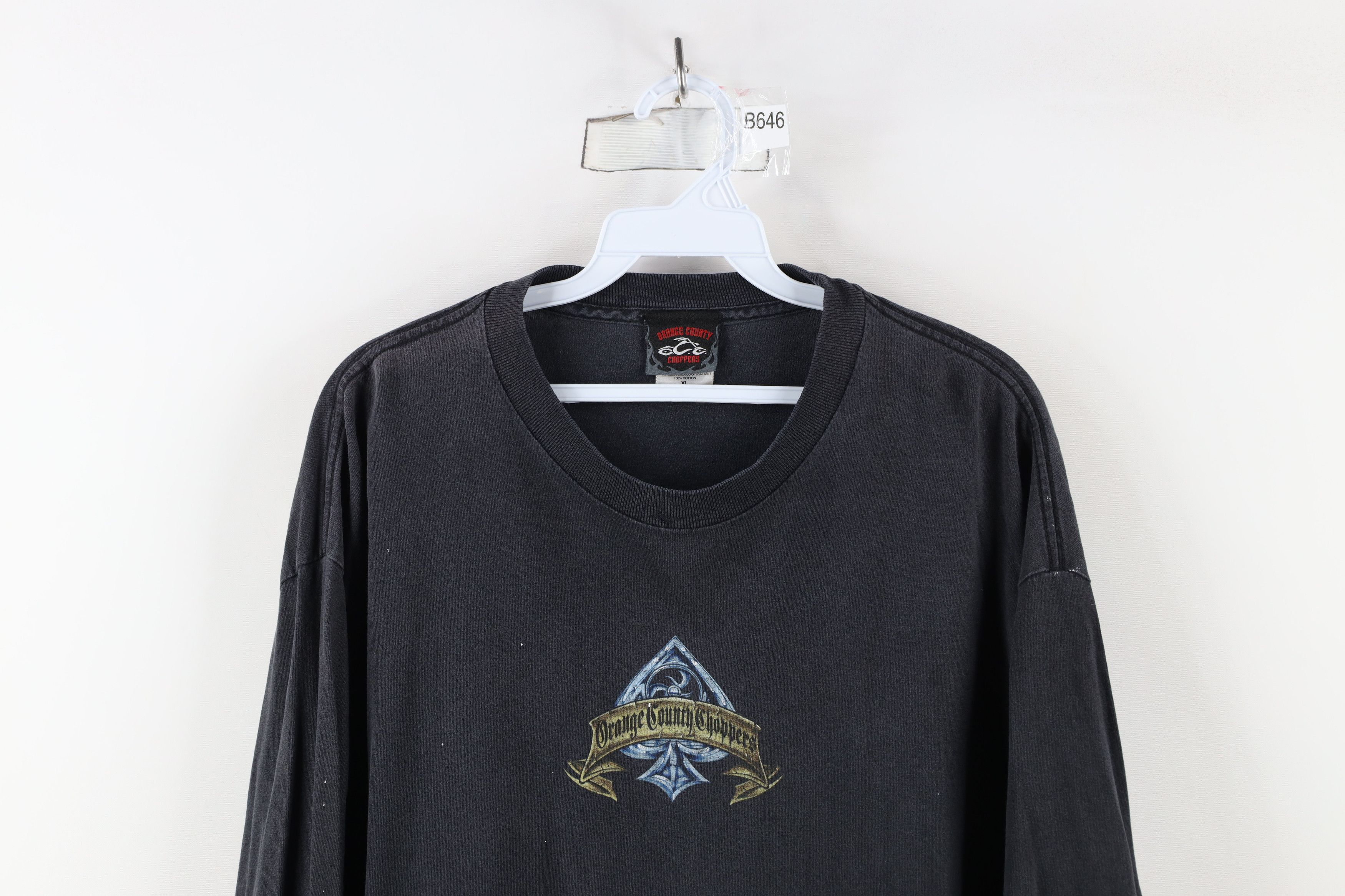 Vintage Vintage Y2K Orange Choppers Motorcycle Long Sleeve T-Shirt Size US XL / EU 56 / 4 - 2 Thumbnail