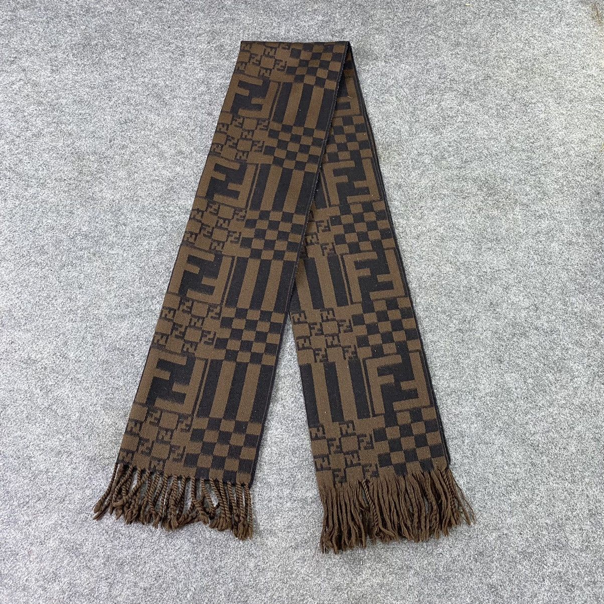 Fendi × Vintage Fendi Muffler/ Scar / Neckwear - T1396 Size ONE SIZE - 2 Thumbnail