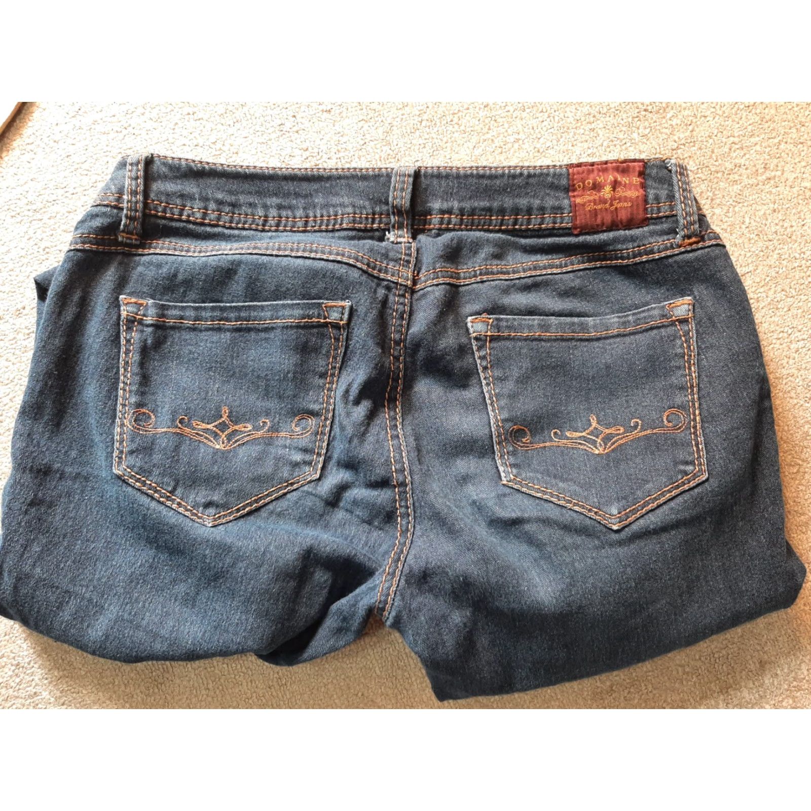 Vintage Domaine Jeans Skinny Dark Wash Size 7 Blue Women Regular Denim Cotton 7 Jeans Skinny Dark Wash Domaine Women Size 28" / US 6 / IT 42 - 6 Thumbnail