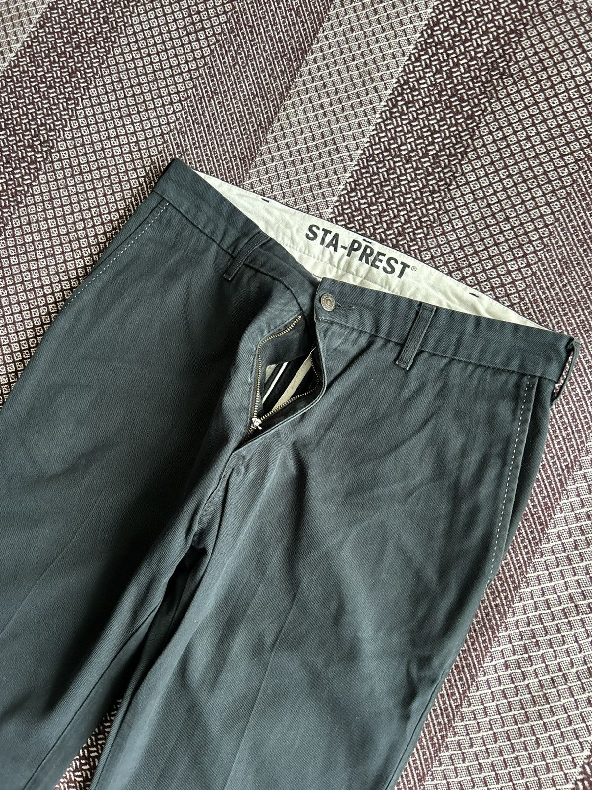 Levi's Vintage 90s Levis Sta-Prest Denim Jeans Solid Style Size W34 Size US 34 / EU 50 - 10 Thumbnail