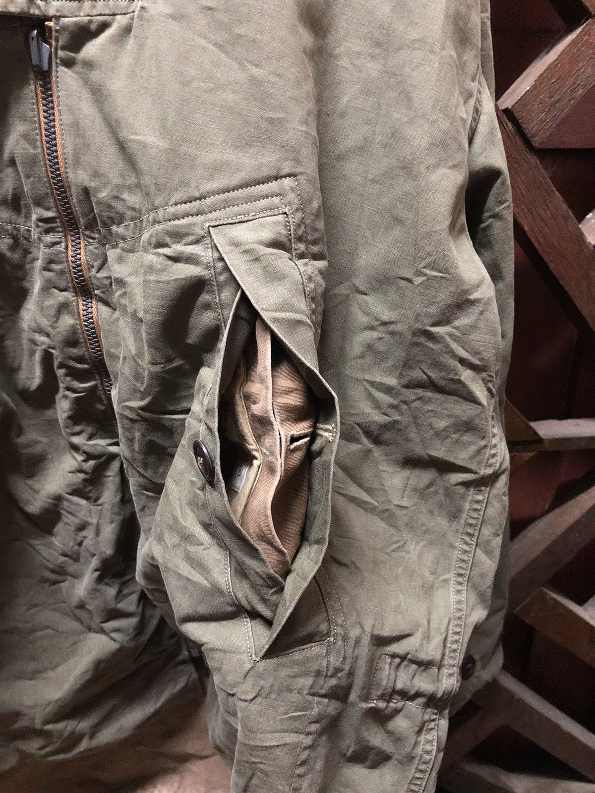 Kapital Seilin🇯🇵 Anorak Parka Reversible Army Kapital Size US M / EU 48-50 / 2 - 15 Thumbnail