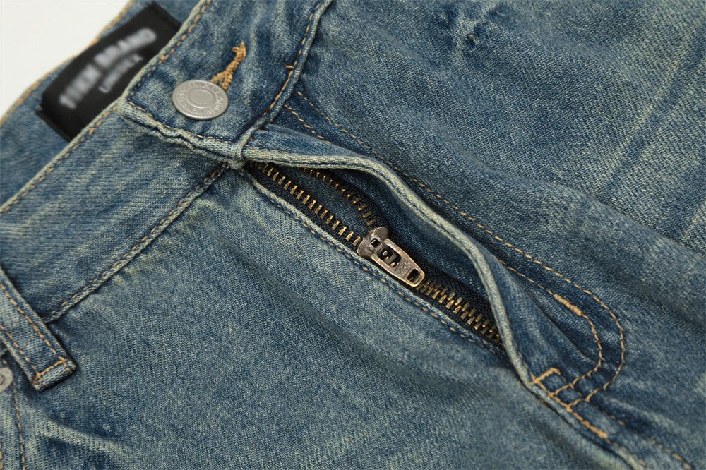 Japanese Brand × Jean Punk distressed washed casual loose straight jeans for men Size US 32 / EU 48 - 5 Thumbnail