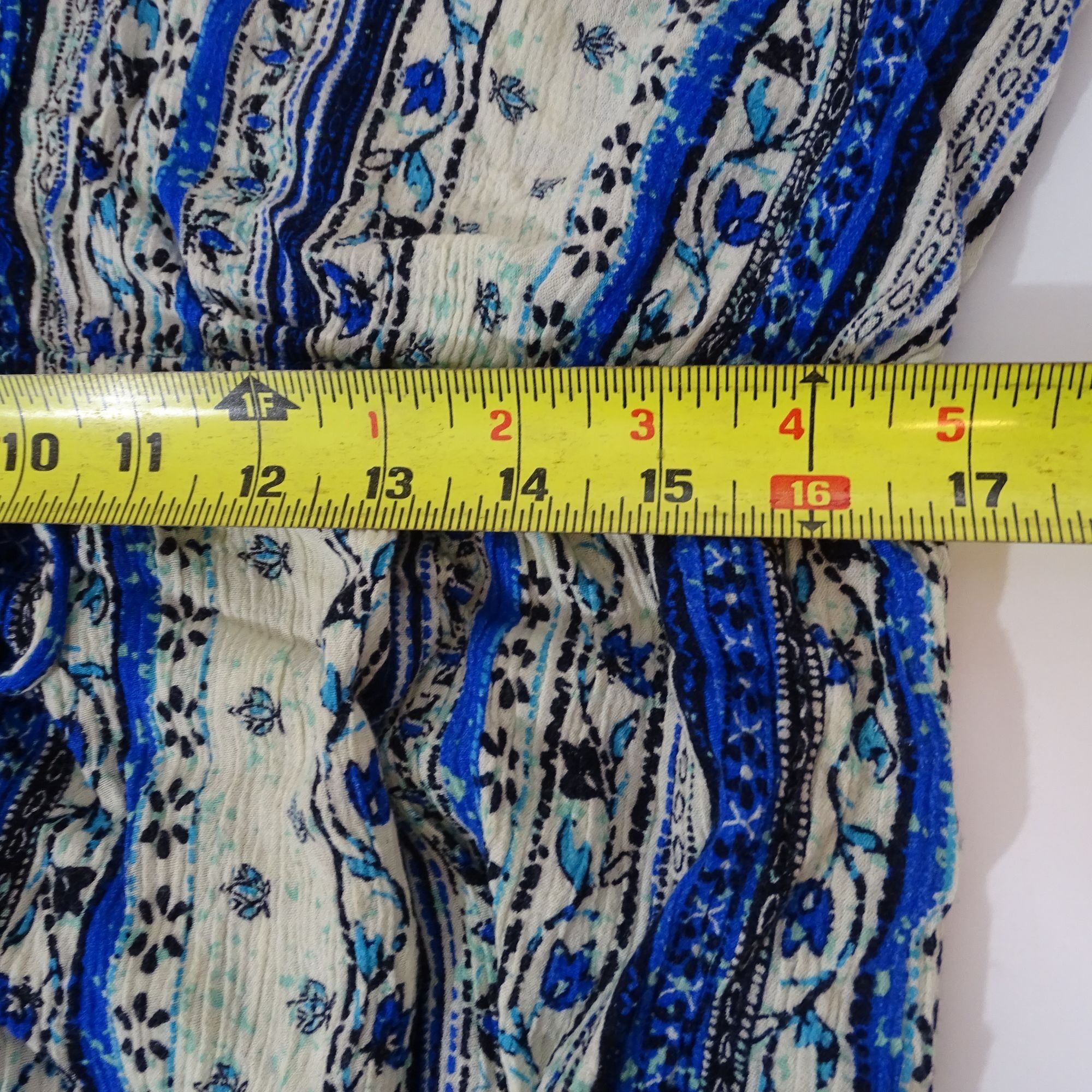 Forever 21 Forever 21 Women Blue Boho Stripe Floral Maxi Dress Size 1X Size XL / US 12-14 / IT 48-50 - 8 Thumbnail