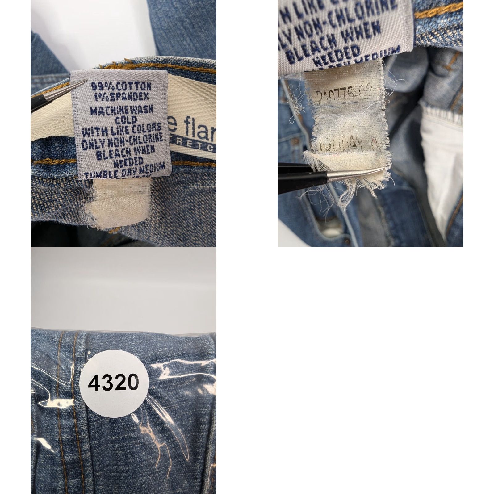 Gap VINTAGE Gap Jeans Women's 12 Blue Low Rise Bootcut Flare Medium Wash Stretch Y2K Denim 5-Pocket Womens Size 34" / US 12 / IT 48 - 9 Thumbnail
