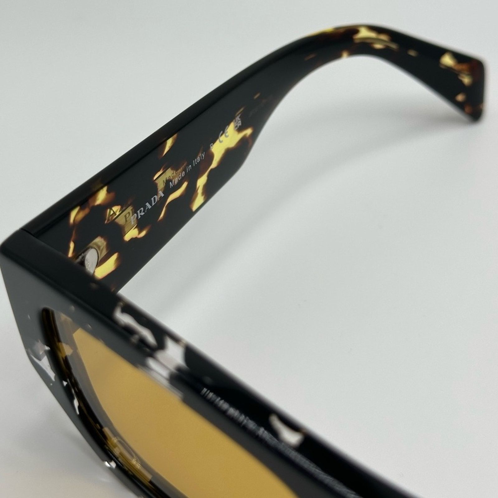 Prada PRADA SUNGLASSES PRA01S 15O10C Havana Black/Yellow Size ONE SIZE - 7 Thumbnail