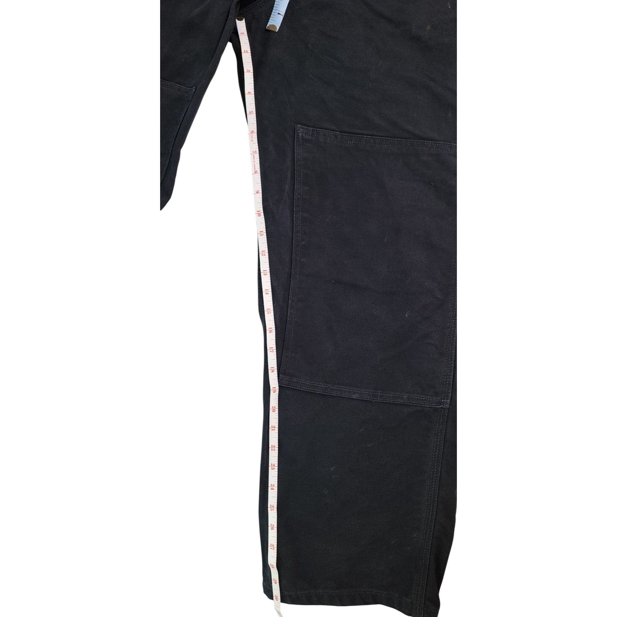 Carhartt Carhartt Black Bib Overalls R01 Pocket Adjustable Straps Size US 36 / EU 52 - 8 Thumbnail