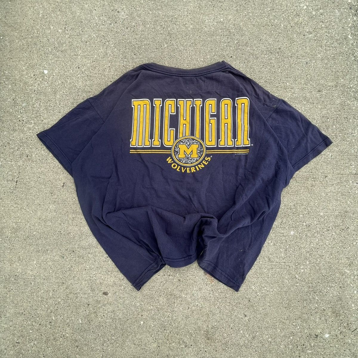 American Trench Vintage 90s Michigan Wolverines T-shirt Size US XXL / EU 58 / 5 - 1 Thumbnail