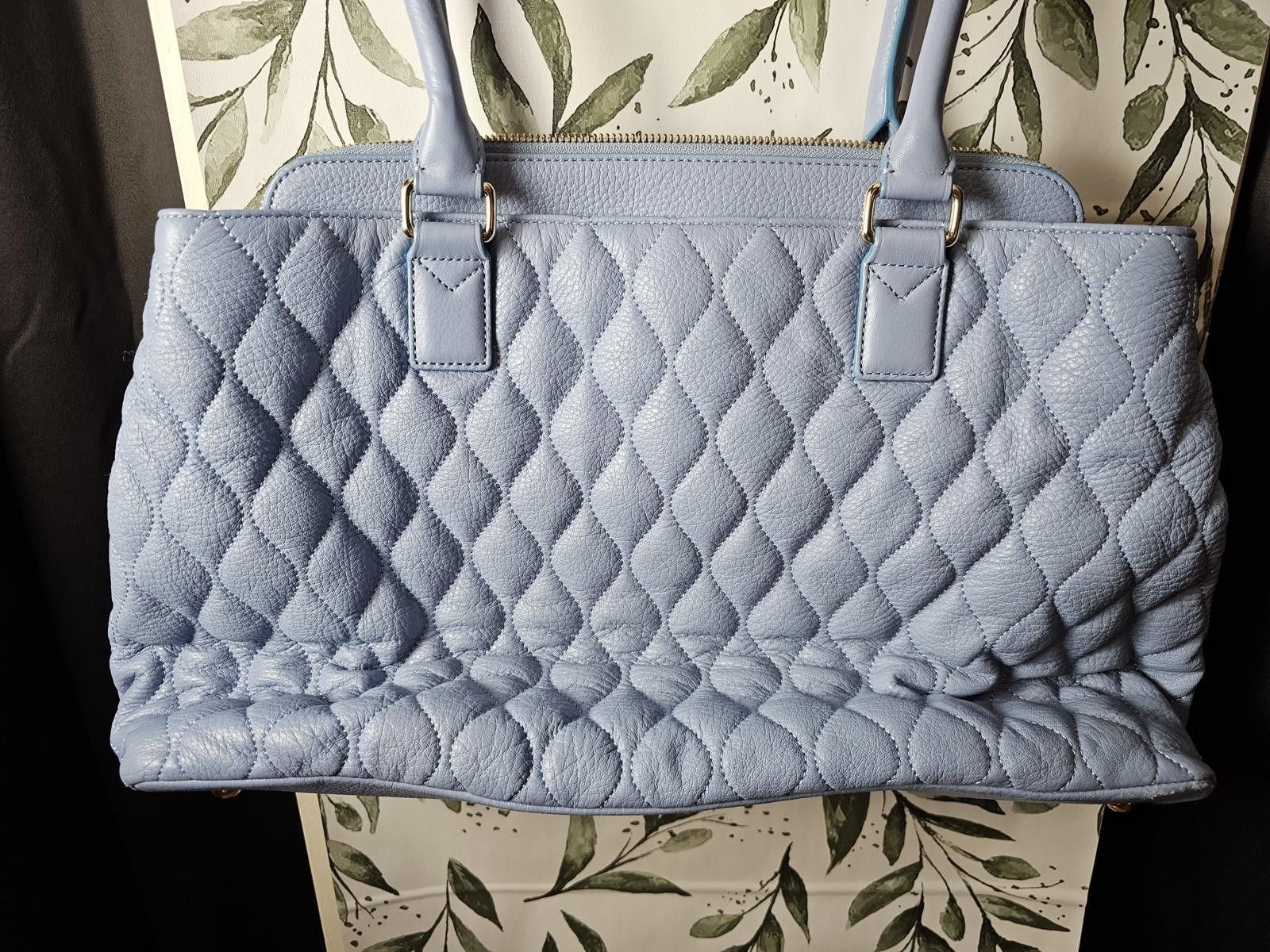 Other Vera Bradley Purse Blue Womens Large Leather Quilted Size ONE SIZE - 7 Thumbnail