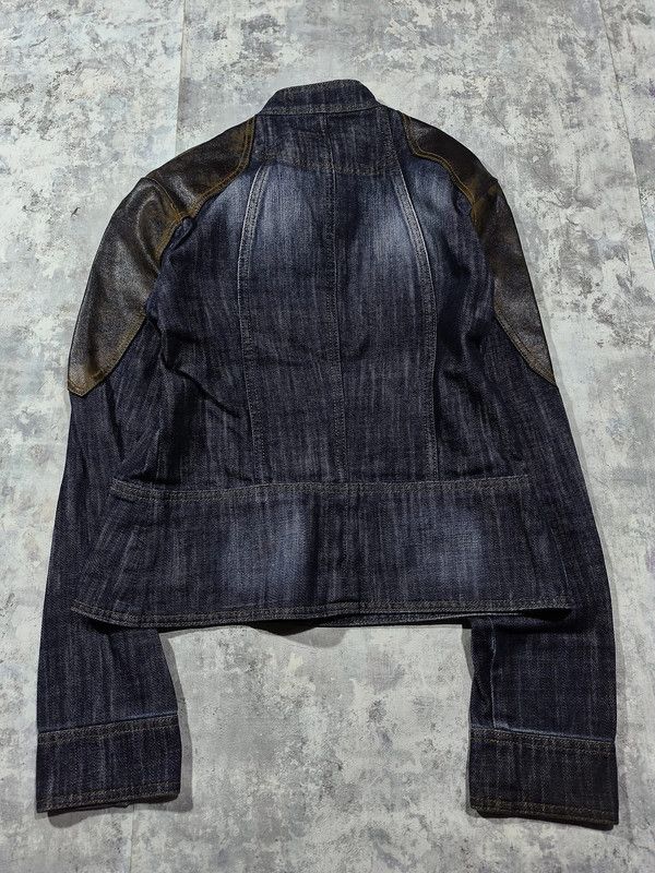 Hysteric Glamour leather patch shoulders denim jacket miss sixty style Size M / US 6-8 / IT 42-44 - 4 Thumbnail