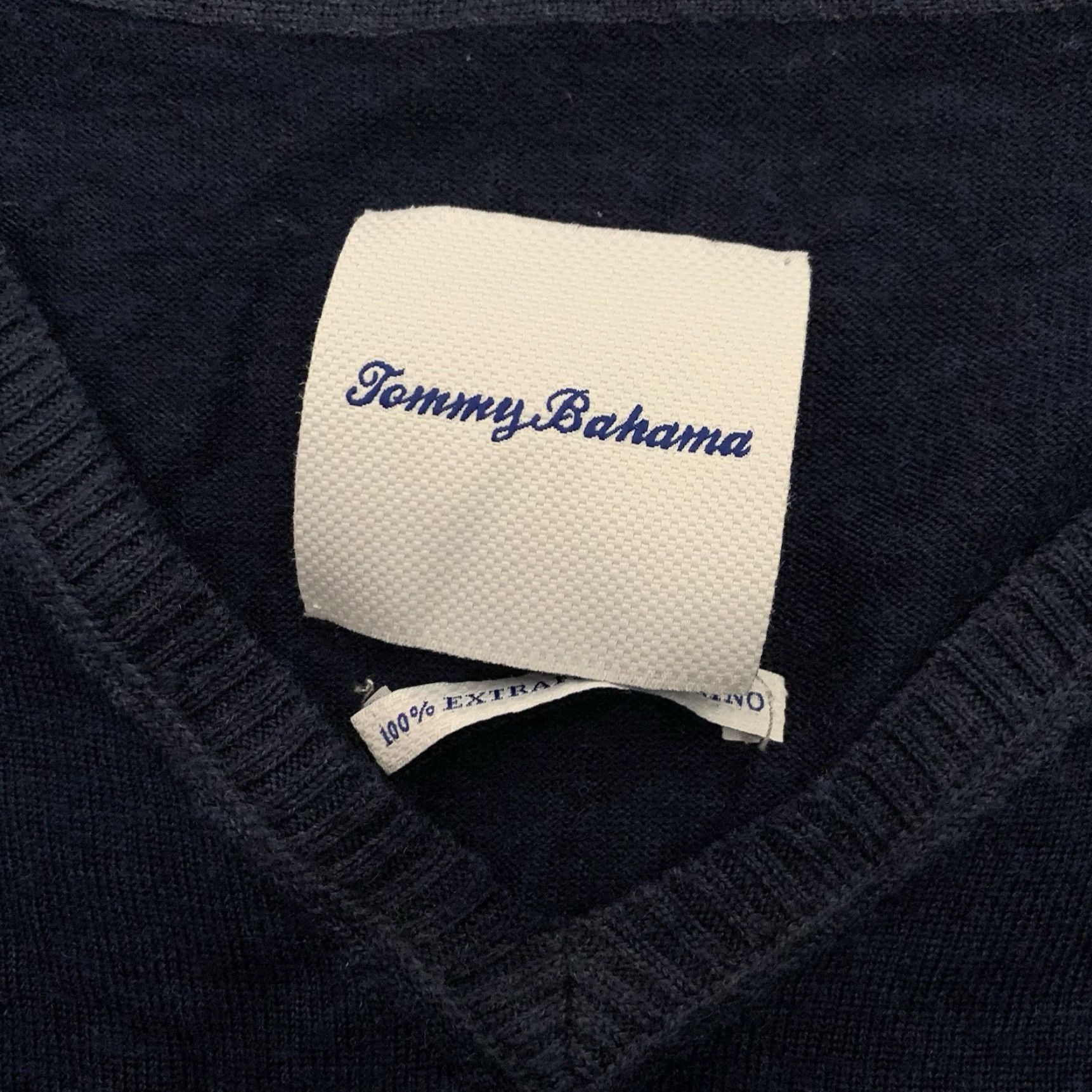 Tommy Bahama VINTAGE Tommy Bahama Sweater Mens XL Magic Sands Blue 100% Extra Fine Merino Wool Light Size US XL / EU 56 / 4 - 2 Thumbnail