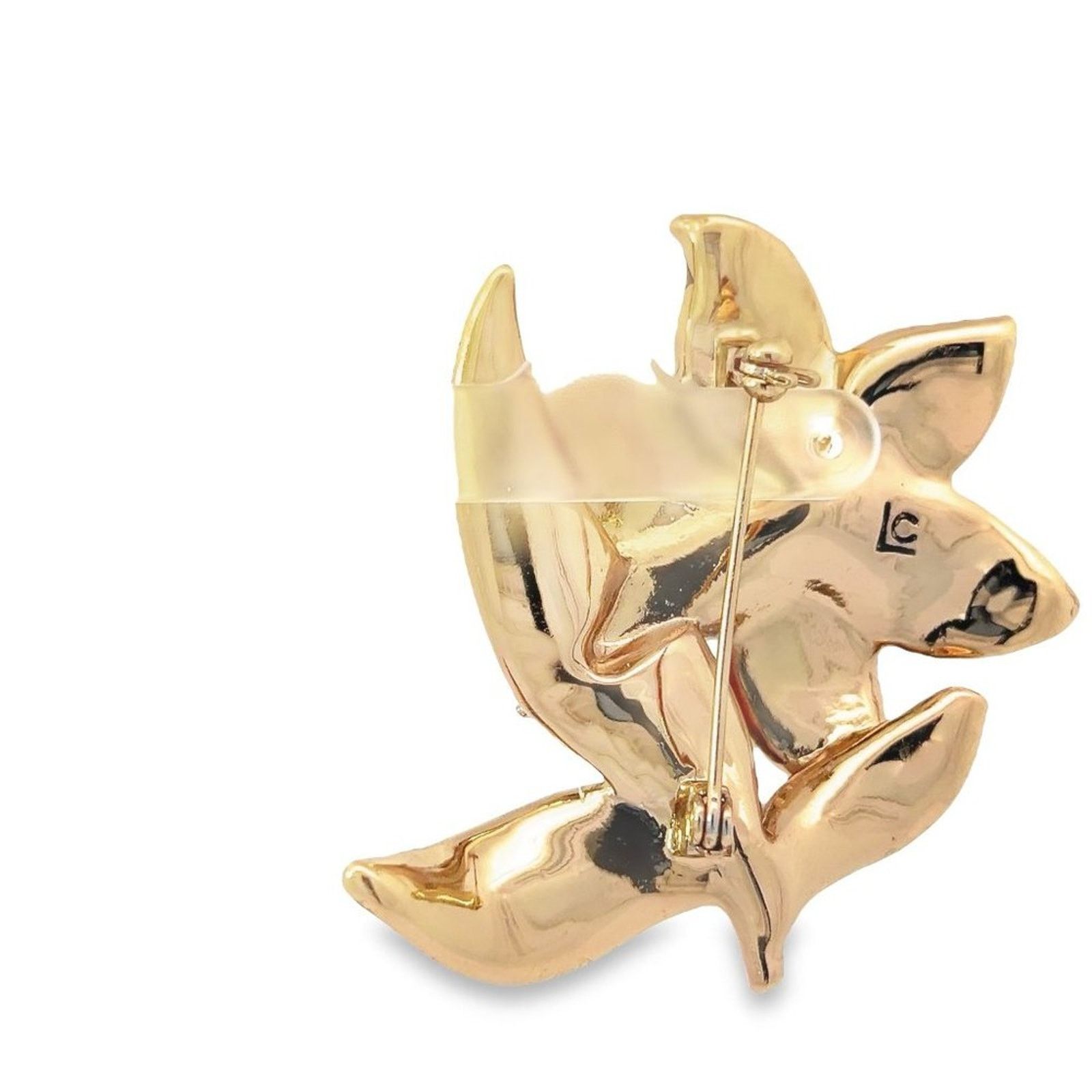 & Other Stories Vintage Liz Claiborne Gold Copper Blue Rhinestone Flower Size ONE SIZE - 3 Thumbnail