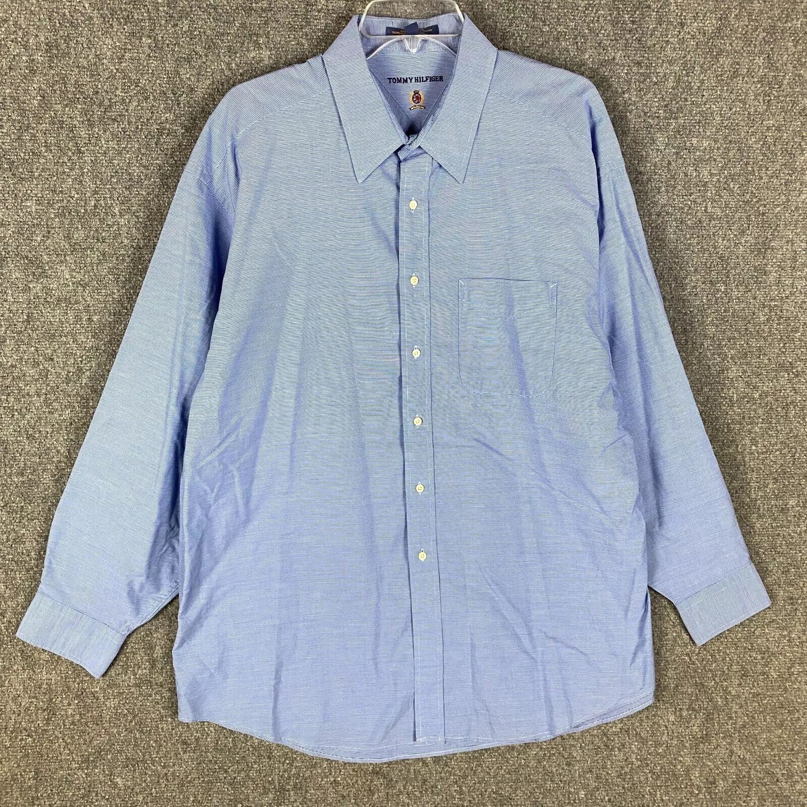 Tommy Hilfiger Tommy Hilfiger Button Up Shirt Men's 17 Adults Long Sleeve Size US L / EU 52-54 / 3 - 1 Thumbnail