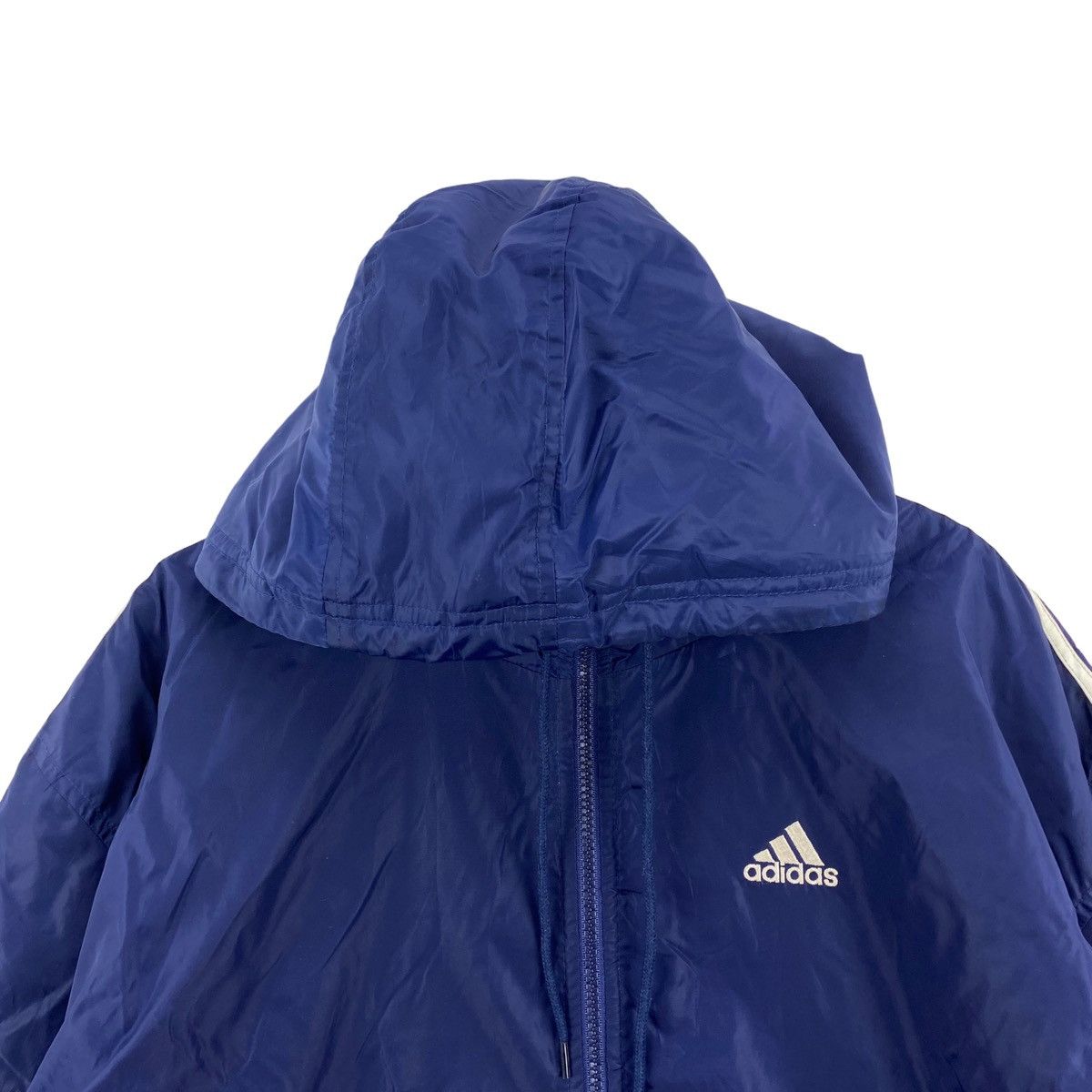 Adidas × Vintage Vintage ADIDAS EQUIPMENT 3 Stripes Side Tape Hooded Blue Size US XL / EU 56 / 4 - 2 Thumbnail
