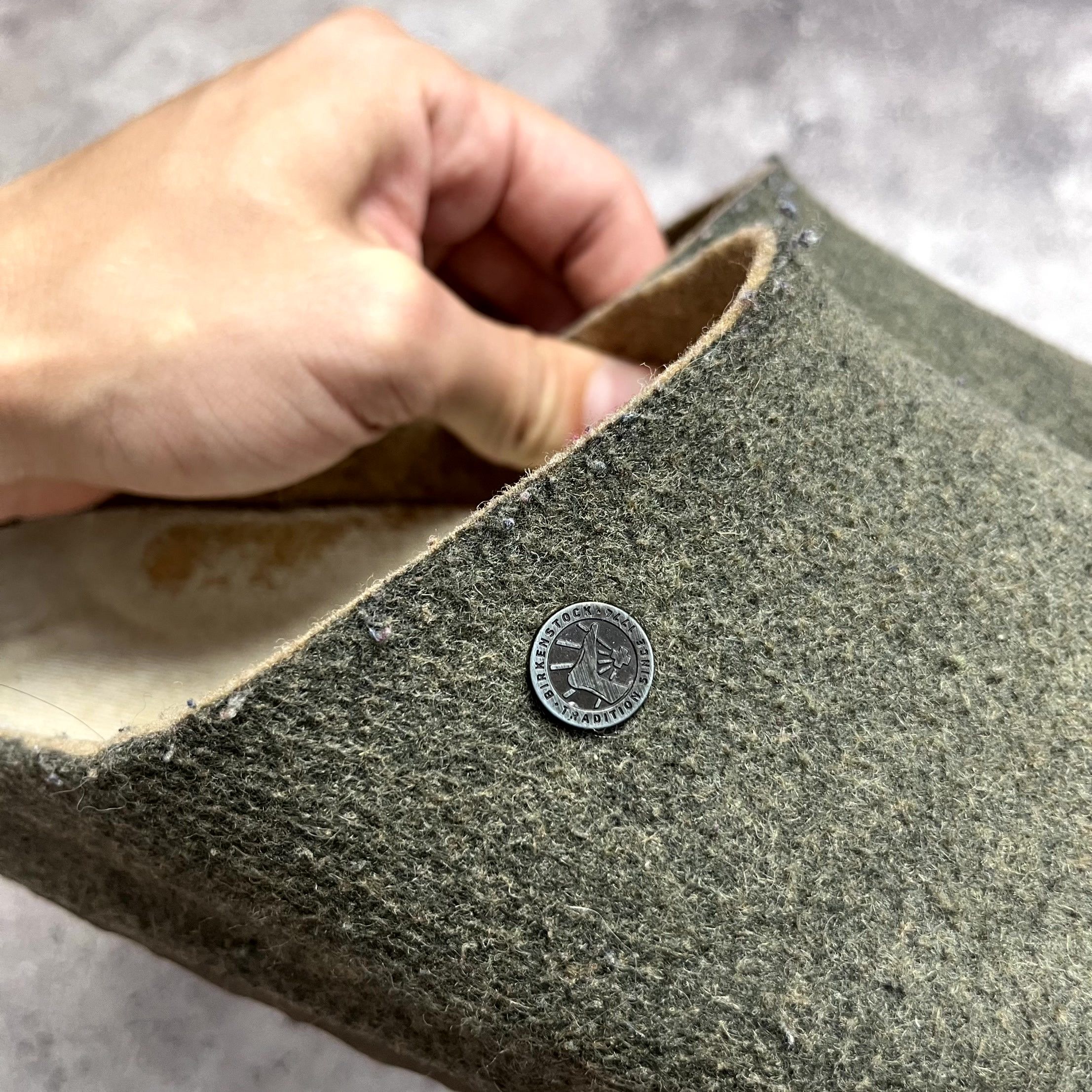 Birkenstock BIRKENSTOCK Kaprun Wool Khaki Size 41 US 7.5 Size US 8 / EU 41 - 3 Thumbnail