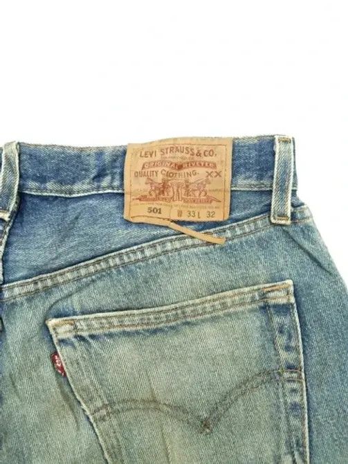 Levi's 90s Vintage Levi's 501 Made In USA Rusty Distressed Jeans Size US 32 / EU 48 - 3 Thumbnail