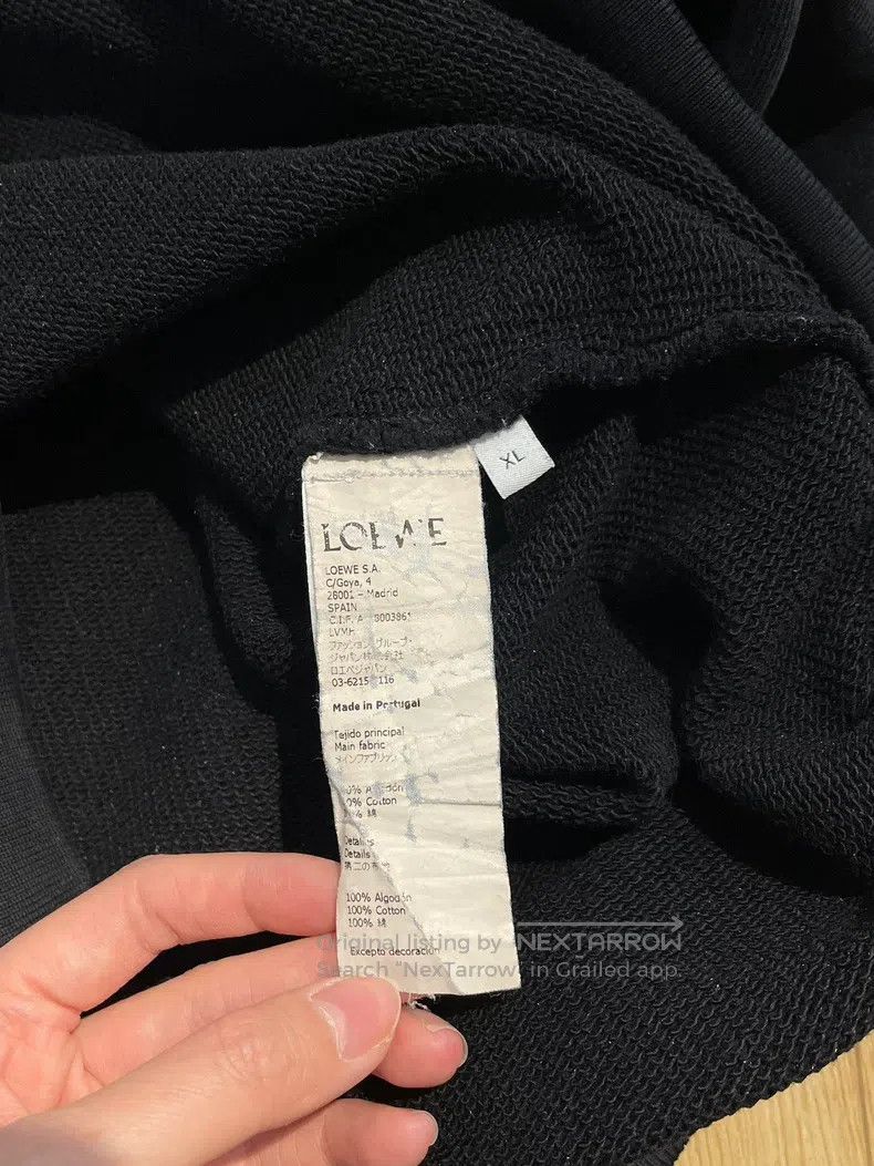 Loewe Loewe Black Embroidered Sweatshirt Size US XL / EU 56 / 4 - 5 Thumbnail