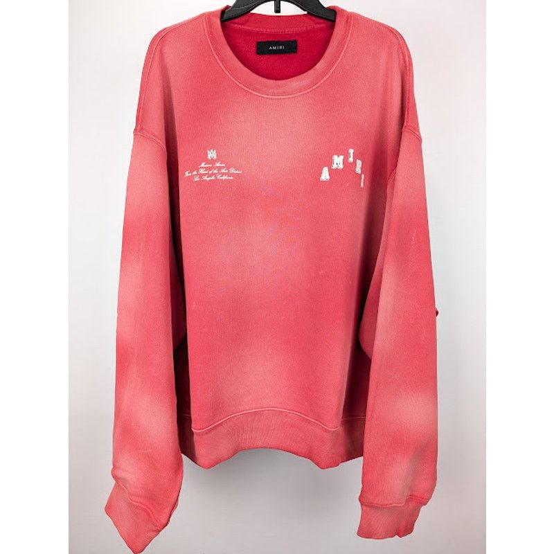 Amiri o1rshd1 Q:3 / Vintage Collegiate Crewneck Sweatshirt in Red Size US XXL / EU 58 / 5 - 2 Thumbnail