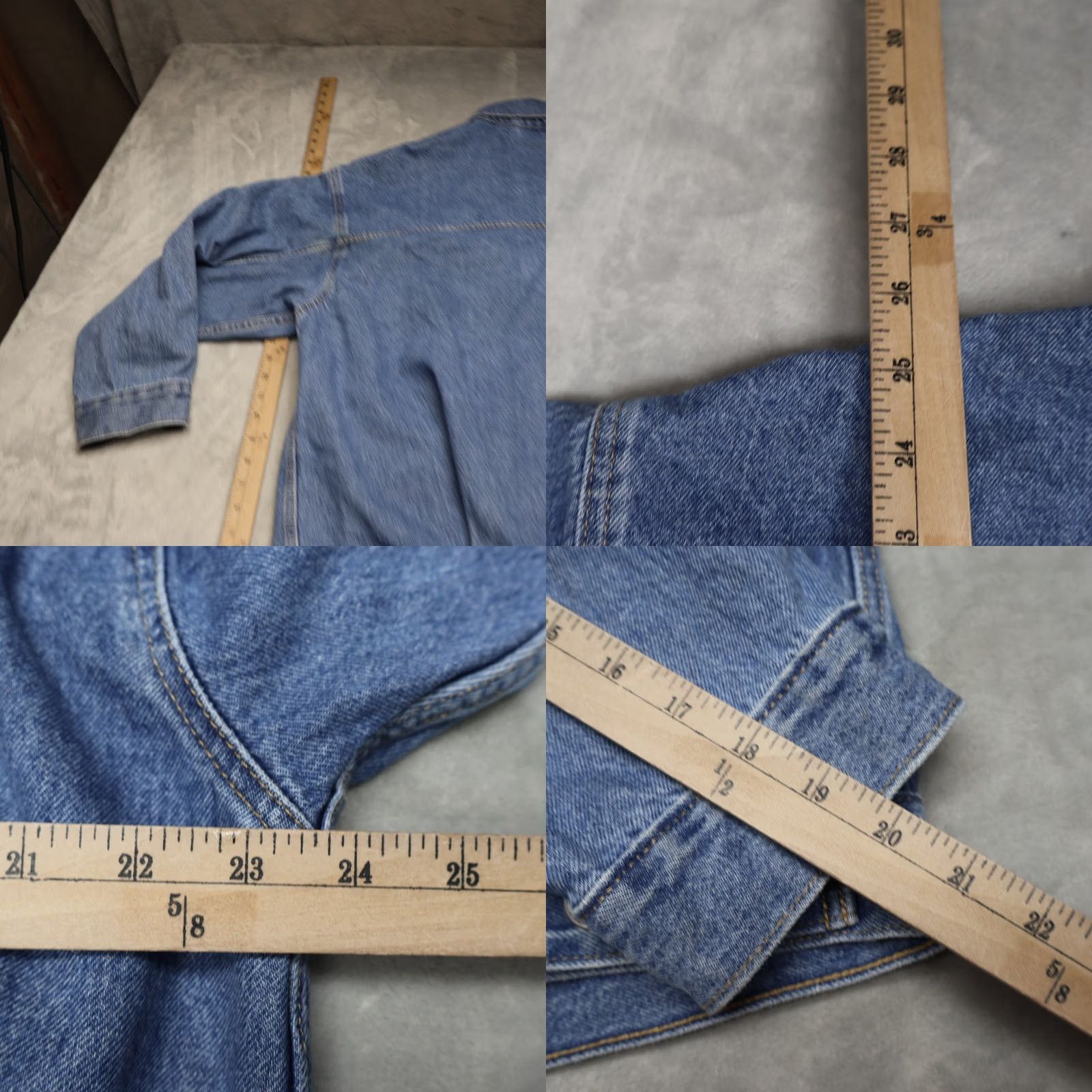Levi's Levis Denim Jacket Mens Large Medium Wash Casual Rugged Classic Jean Trucker Size US 33 - 8 Thumbnail