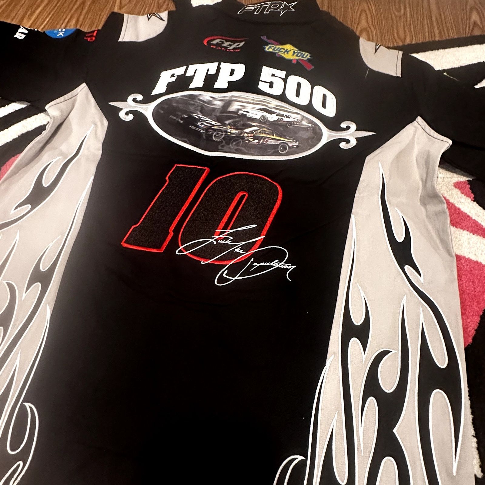 Fuck The Population FTP Raceway Button Up Shirt – Black – Large – Brand New Size US L / EU 52-54 / 3 - 10 Thumbnail
