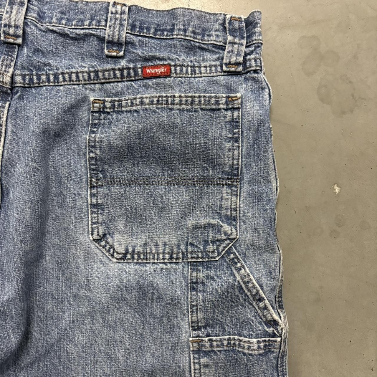 Vintage Crazy Vintage Y2K/2000s Wrangler Streetwear Carpenter Denim Shorts Jorts! Size US 40 / EU 56 - 3 Thumbnail