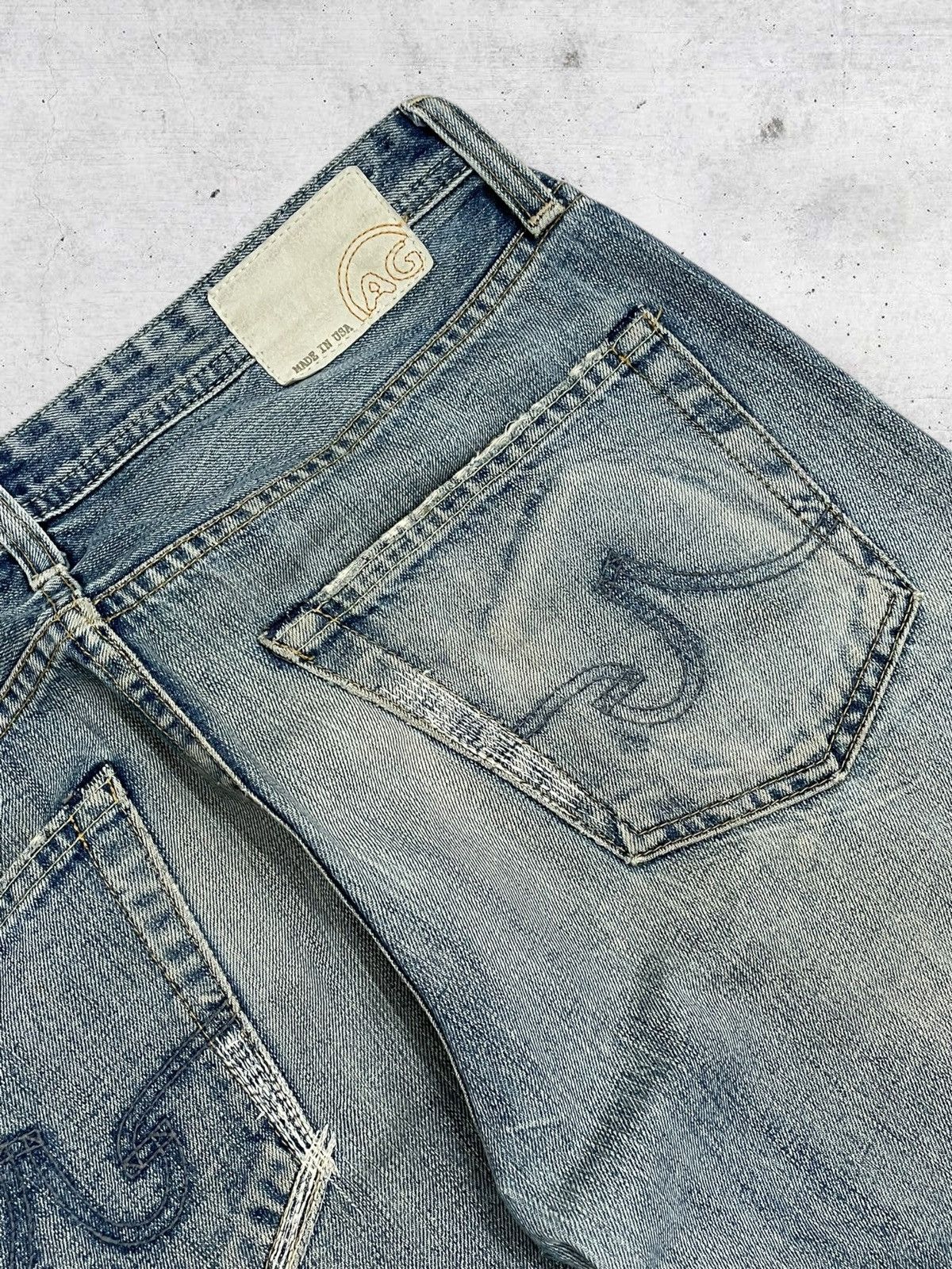 AG Adriano Goldschmied VINTAGE AG ADRIANO GOLDSHMIED MUDWASH RIPPING OG STYLE DENIM Size US 32 / EU 48 - 15 Thumbnail