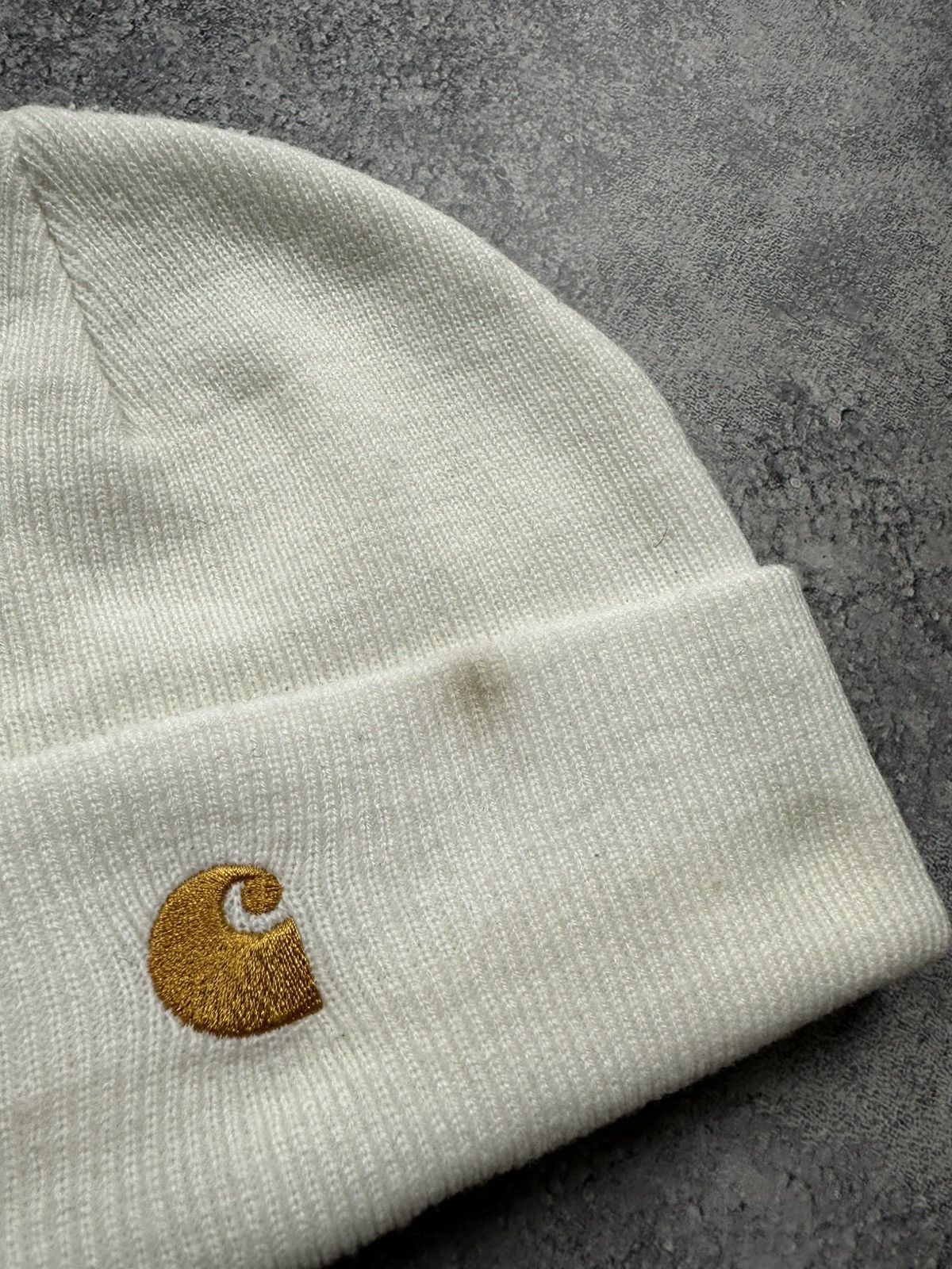 Carhartt Wip Carhartt Chase Beanie Hat Vintage Y2K Embroidered Logo Cap Size ONE SIZE - 11 Thumbnail