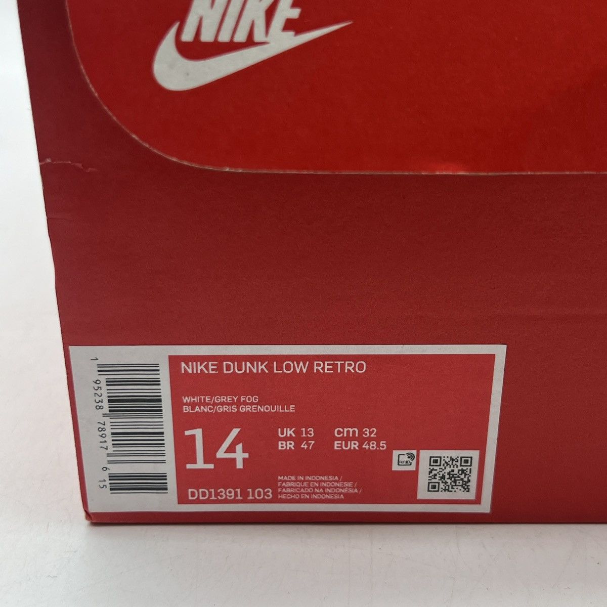 Nike Nike dunk low grey fog Size US 14 / EU 47 - 6 Thumbnail
