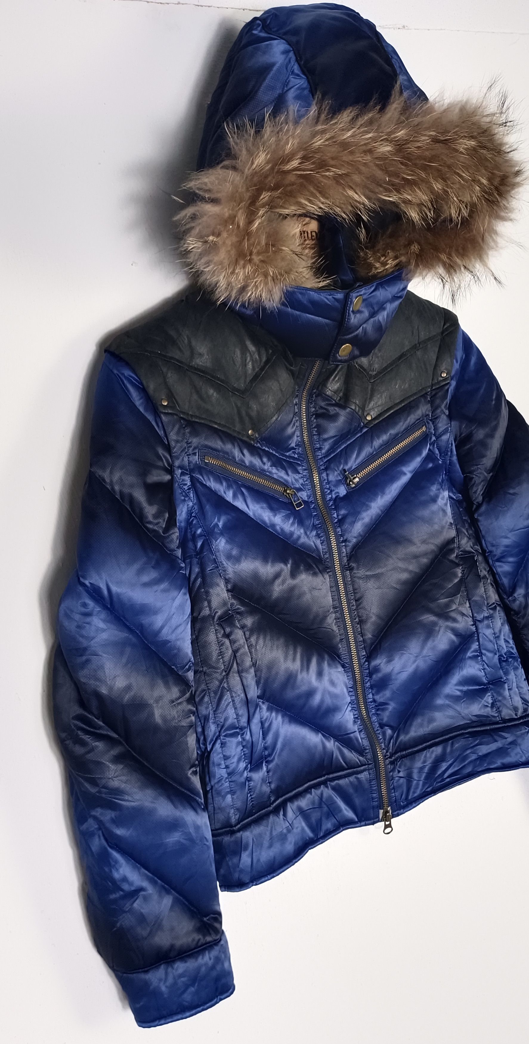 Michel Klein × Vintage Rare🔥Michel Klein Homme Paris Puffer Hoodie Down Jacket Size US M / EU 48-50 / 2 - 2 Thumbnail