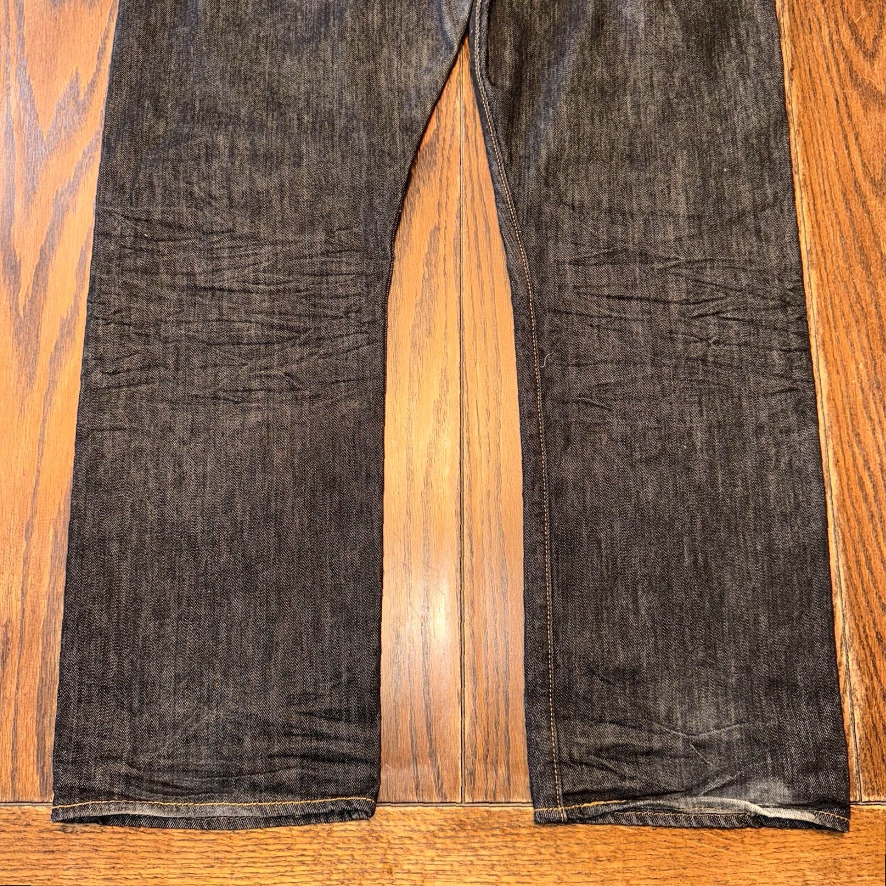 Levi's Levi's 501 Jeans Mens 38x29 Black Denim Button Fly Straight Leg Regular Fit Vintage No (adjusted to include best keywords) Size US 38 / EU 54 - 7 Thumbnail
