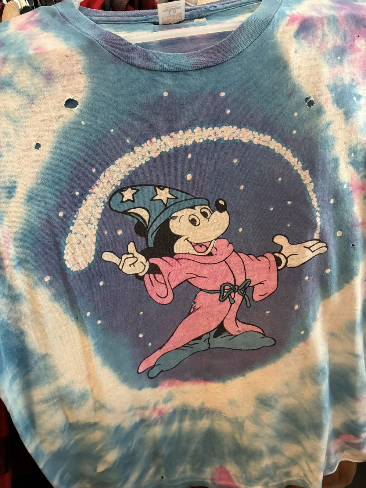 Vintage Vintage 1970’s Gratefuldead fantasia Mickey lot tee Size US L / EU 52-54 / 3 - 3 Thumbnail