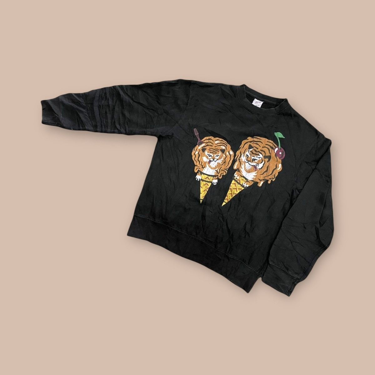 Billionaire Boys Club Billionaire Boys Club Icecream 2017 Tiger-Cone Sweatshirt Size US M / EU 48-50 / 2 - 1 Thumbnail