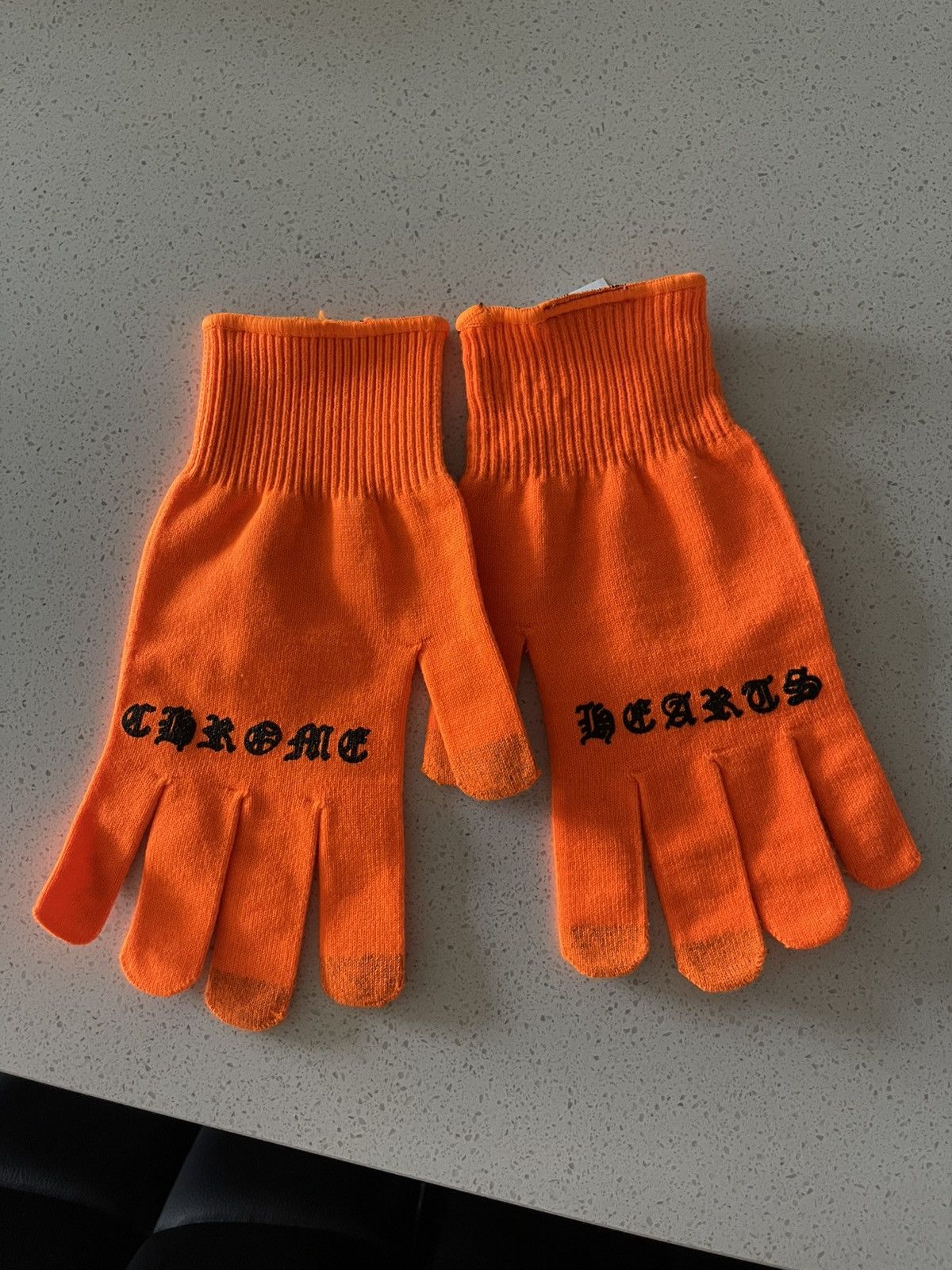 Chrome Hearts Chrome Hearts Orange Gloves | Grailed