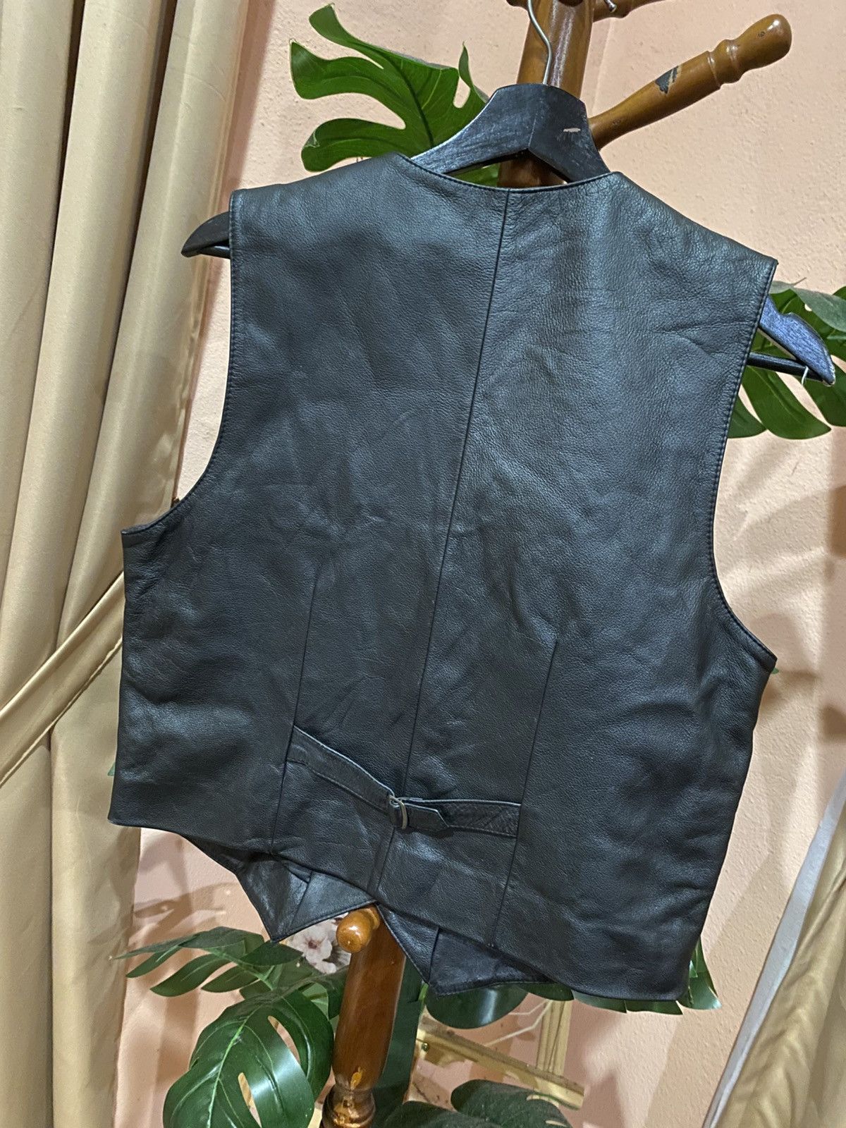 Leather Vintage Han Wool Leather Vest Classic Western Style Size US L / EU 52-54 / 3 - 8 Thumbnail
