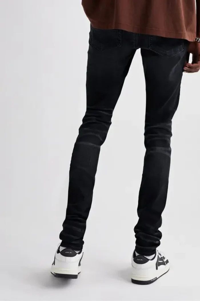 Amiri o1wfsh0625 Panelled Jeans in Black Size US 32 / EU 48 - 3 Thumbnail