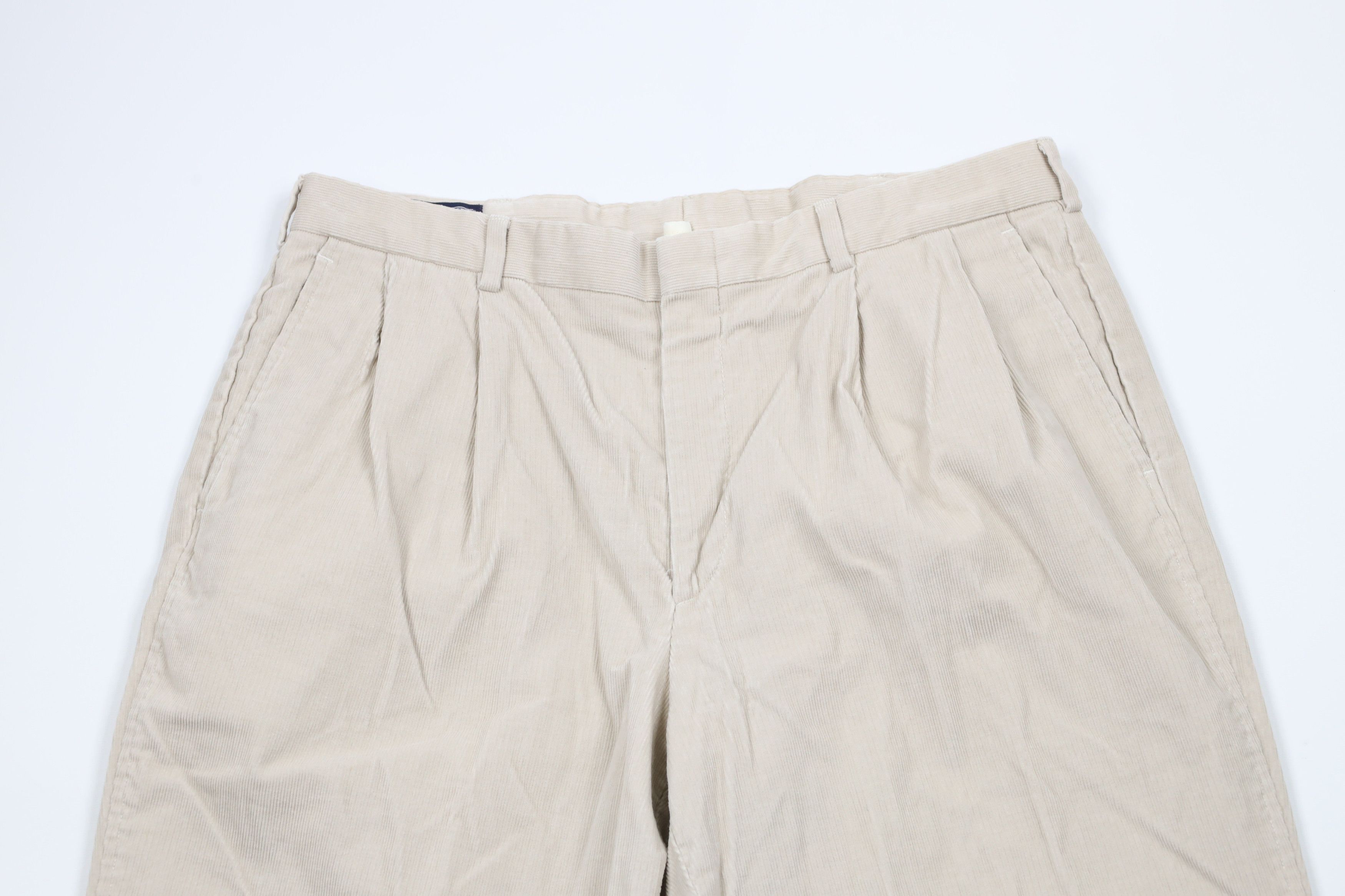 Lands' End × Vintage Vintage 90s Lands End Wide Leg Corduroy Chino Pants USA Size US 36 / EU 52 - 2 Thumbnail