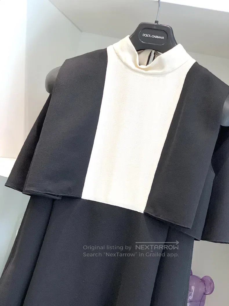 Valentino Valentino Black and white color-blocked dress Size S / US 4 / IT 40 - 3 Thumbnail