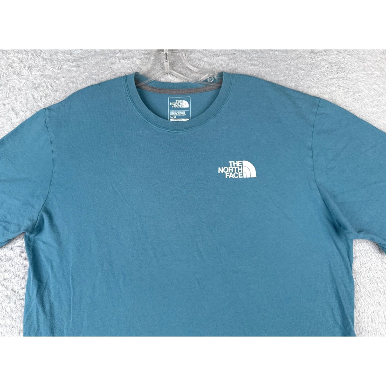 The North Face The North Face Shirt Men Large Blue Short Sleeve Crew Neck 100% Cotton Knit READ Size US L / EU 52-54 / 3 - 4 Thumbnail