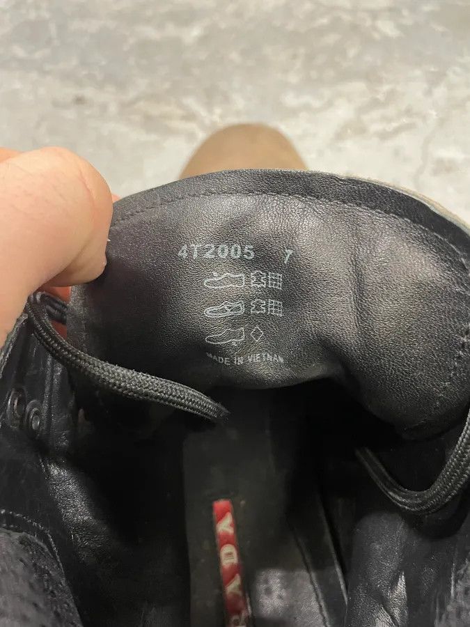 Prada 2000s Prada Brown Suede Leather High Shoes Size US 7 / EU 40 - 10 Thumbnail