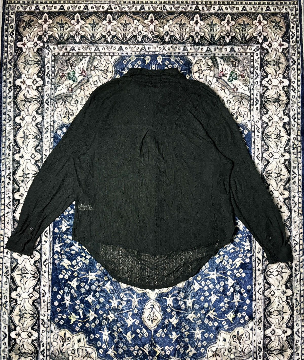 If Six Was Nine Vintage Azul Long Sleeve Shirt Curt Cobain Punk Style Size US M / EU 48-50 / 2 - 6 Thumbnail