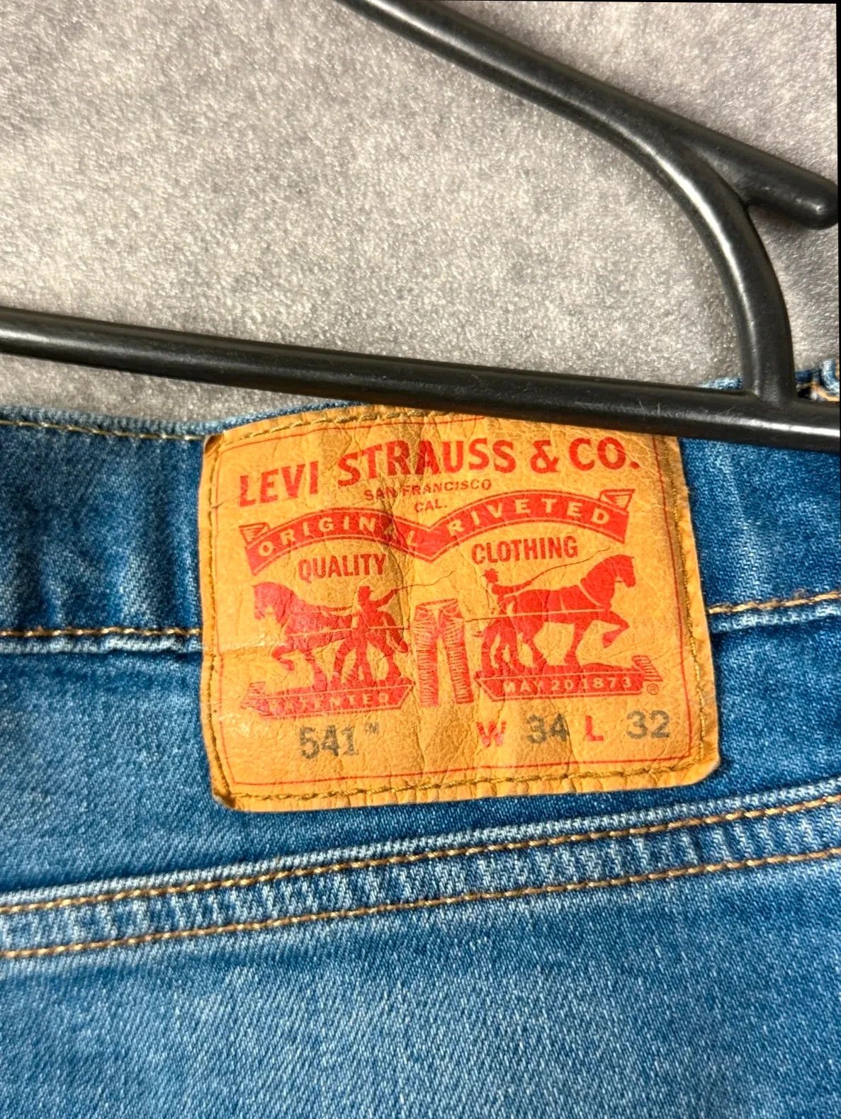 Levi's Levi's Strauss 541 straight leg jeans light blue Size US 34 / EU 50 - 3 Thumbnail