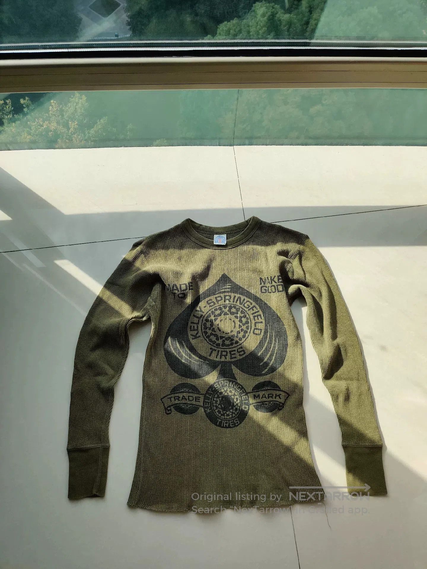 Freewheelers bootleggers waffle skull print long sleeve shirt. Size US S / EU 44-46 / 1 - 1 Thumbnail