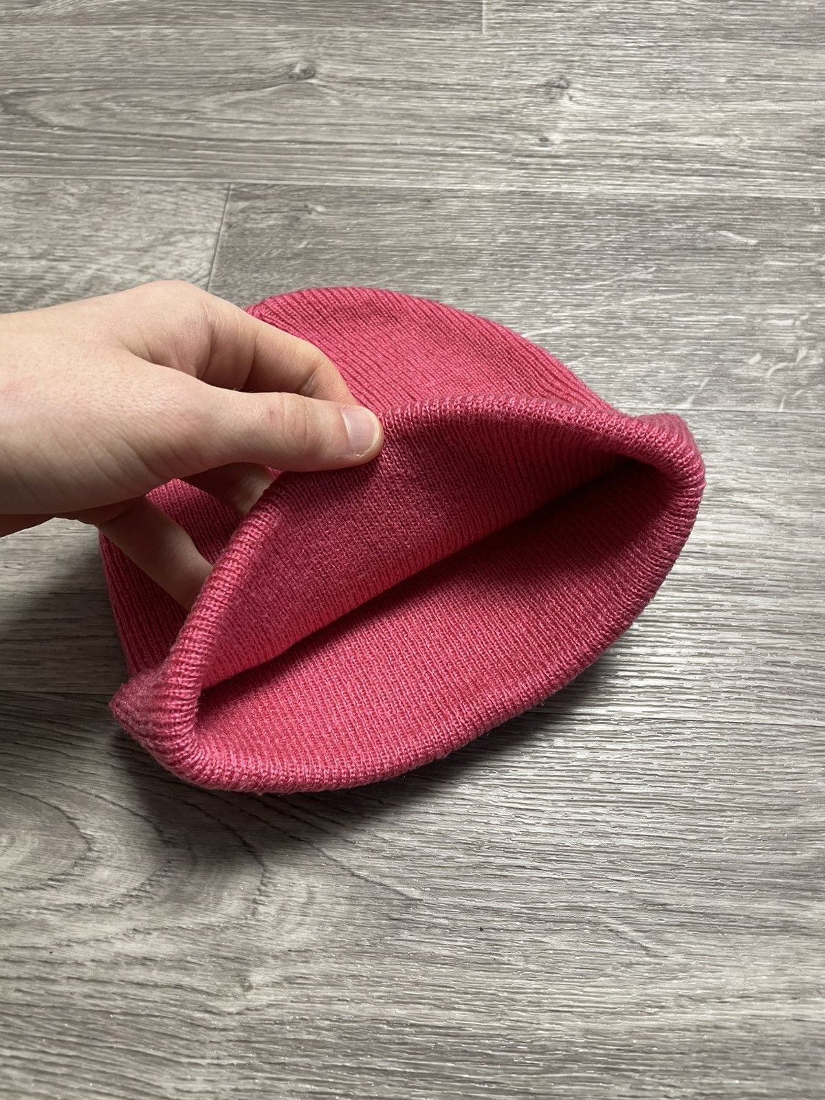 Nike Vintage Nike Pink Beanie Hat Y2K Size ONE SIZE - 5 Thumbnail