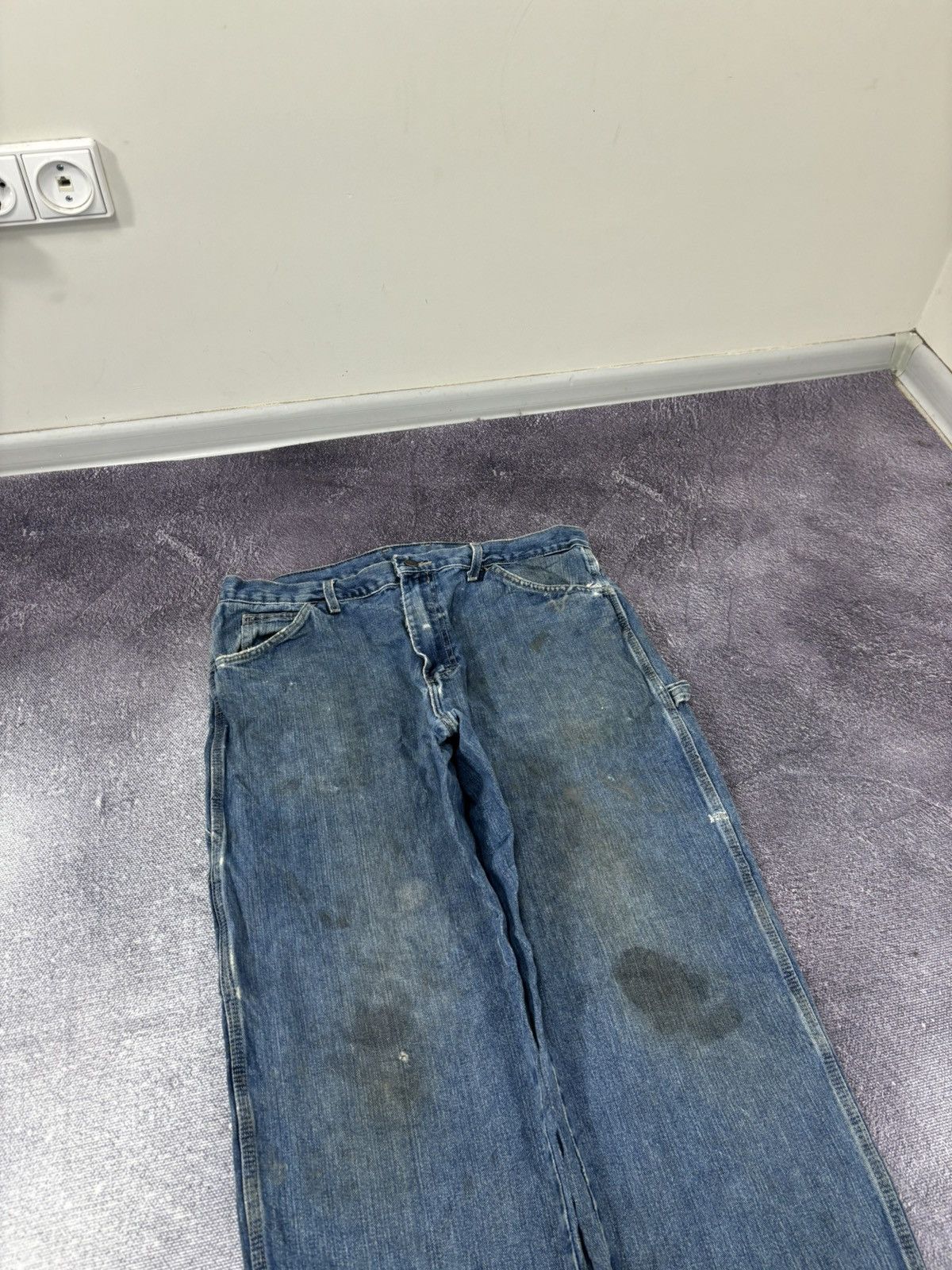 Dickies Vintage Dickies Workwear USA Blue Utility Work Denim Jeans Size US 36 / EU 52 - 13 Thumbnail