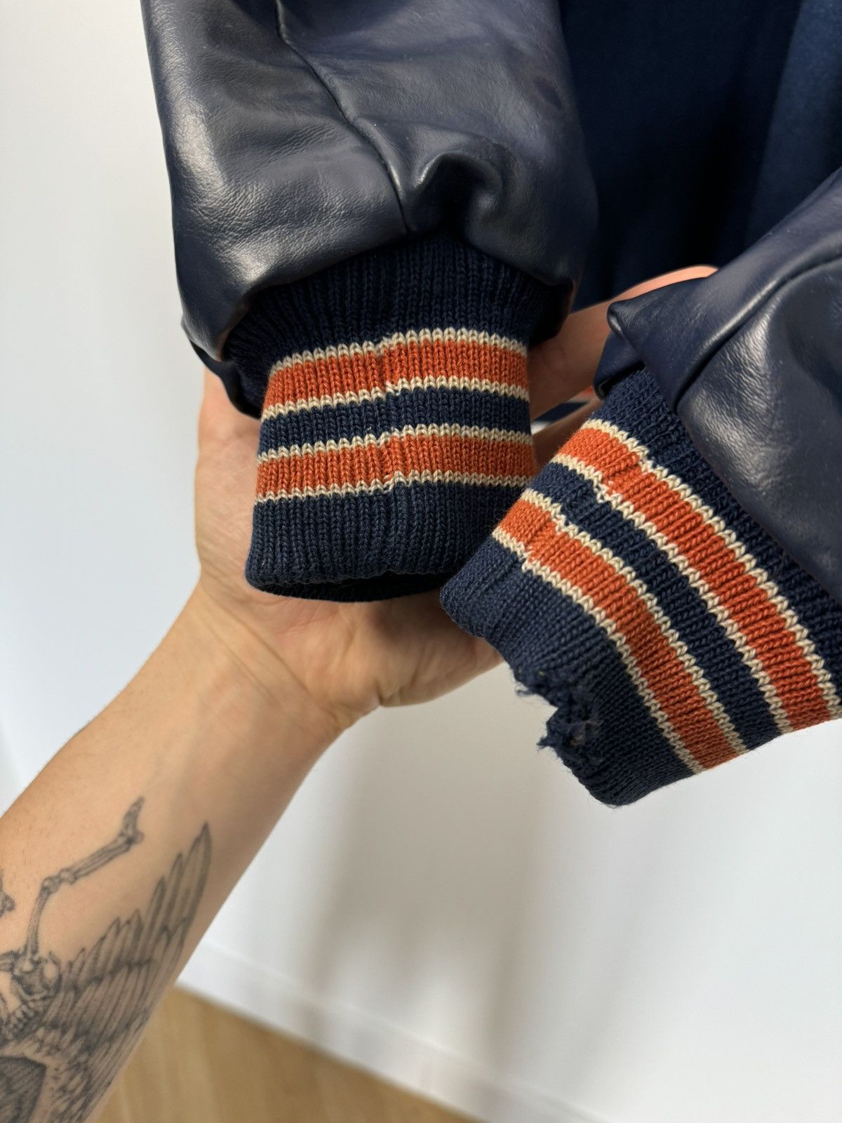 Vintage Vintage Varsity Jacket High School Wool Made In USA Leather Size US M / EU 48-50 / 2 - 5 Thumbnail
