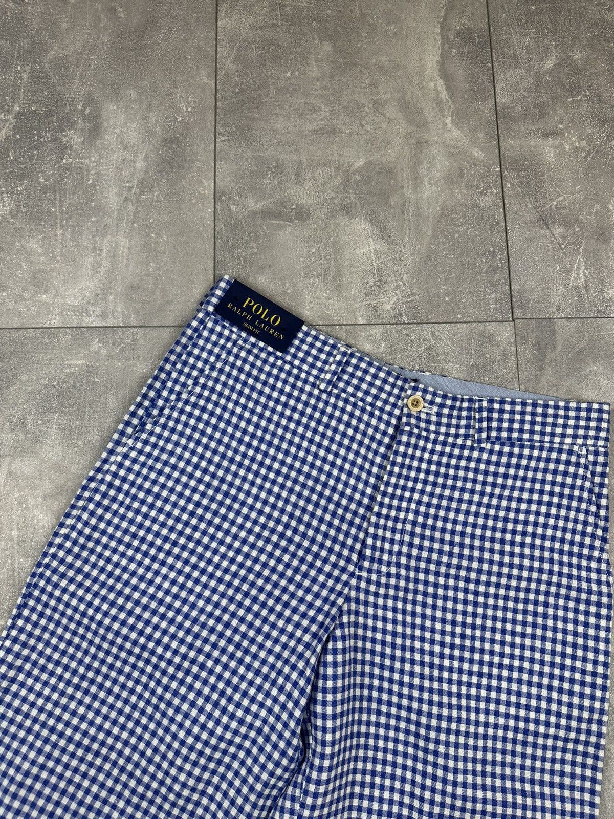 Polo Ralph Lauren Women’s Polo Ralph Lauren Linen Checker New Shorts Size 40" / US 18 - 5 Thumbnail