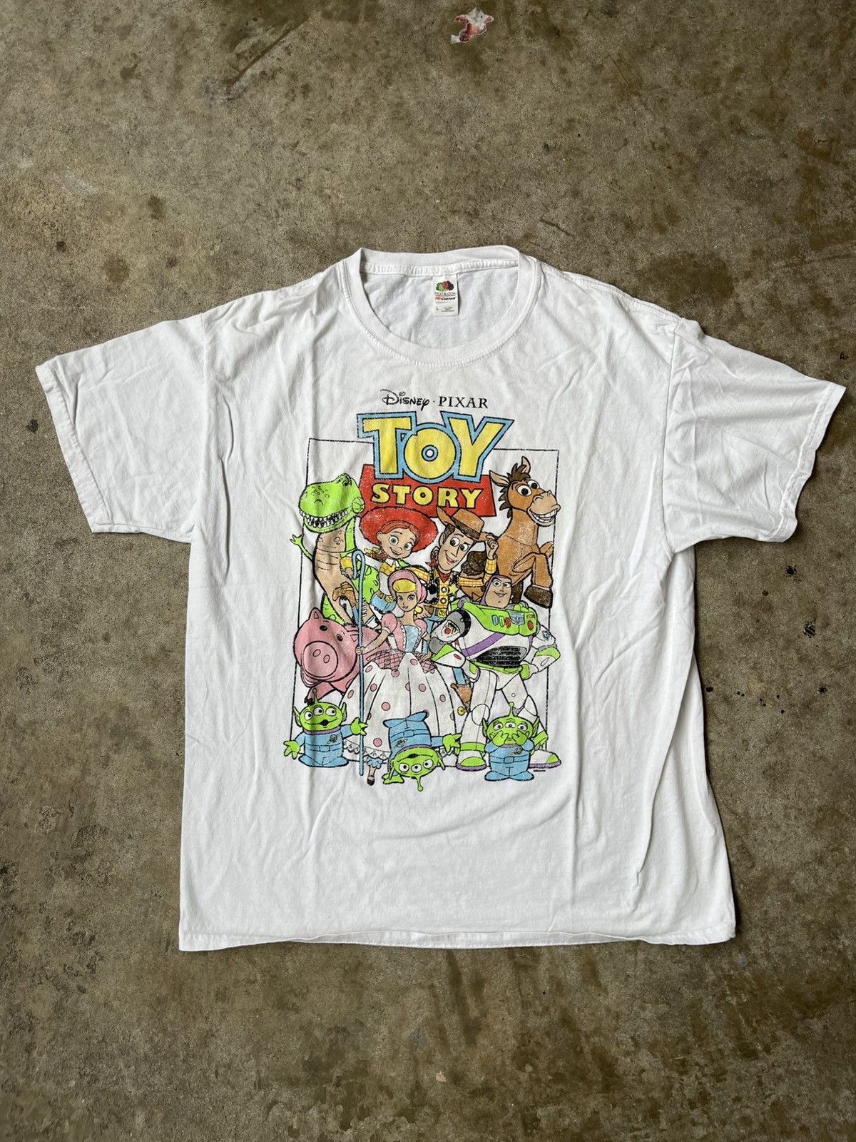 Disney × Fruit Of The Loom × Vintage Rare Vintage Toy Story Disney Pixar White Tee Size US L / EU 52-54 / 3 - 1 Thumbnail