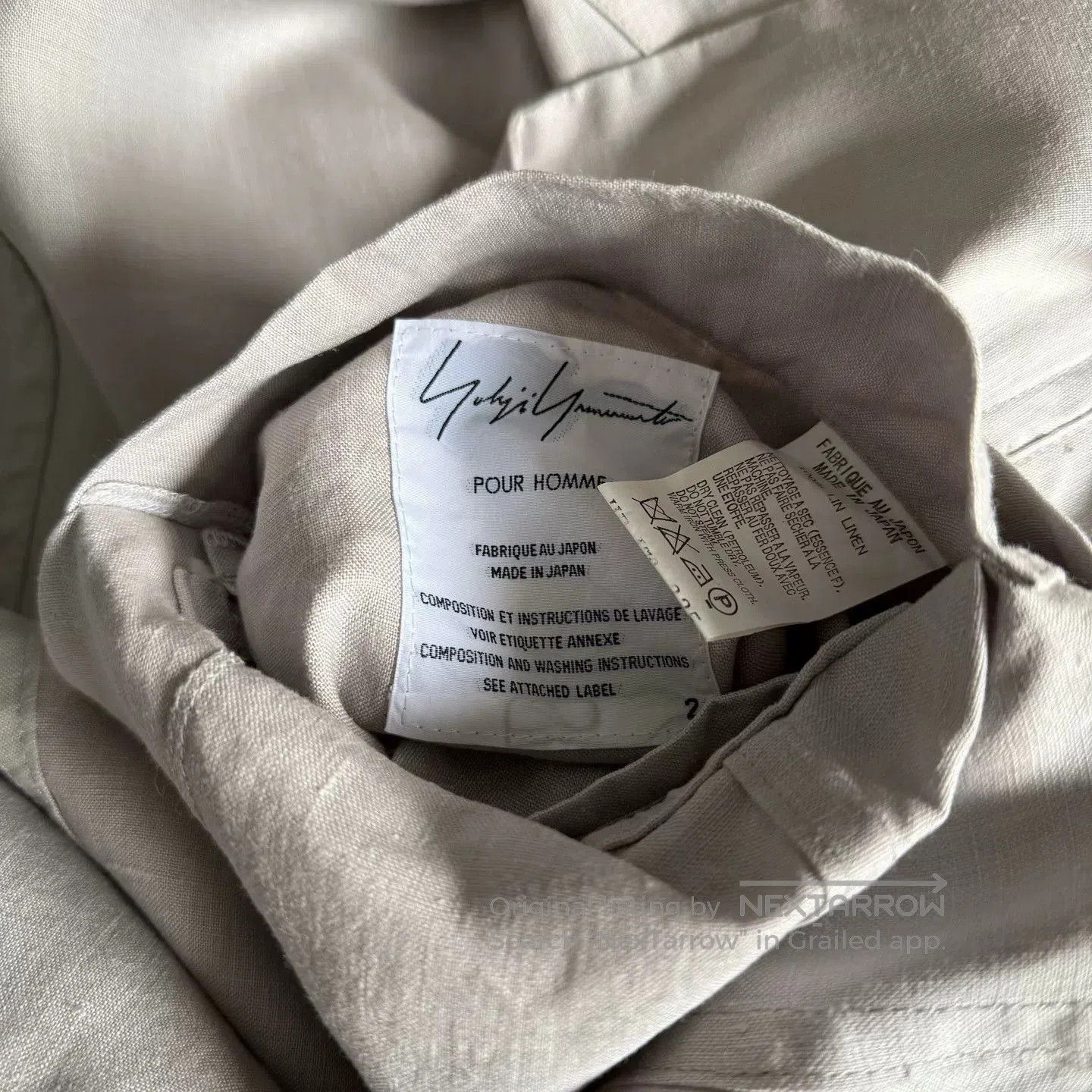 Yohji Yamamoto Yohji Yamamoto Linen Jacket for Men. Size US L / EU 52-54 / 3 - 5 Thumbnail