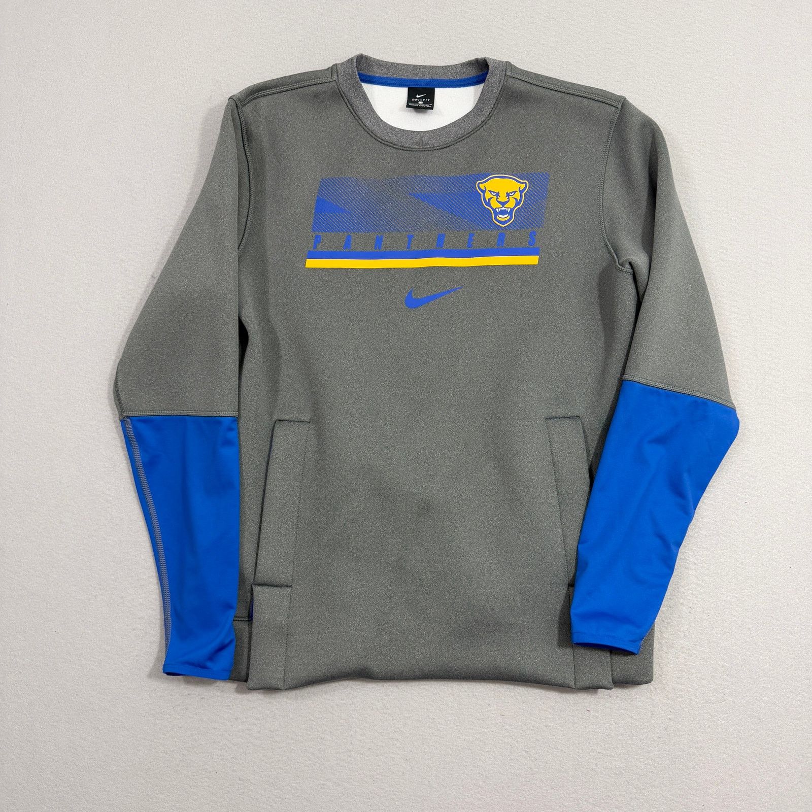 Nike Nike Pittsburgh Panthers Sweatshirt Men's Medium Gray Tech Size US M / EU 48-50 / 2 - 1 Thumbnail