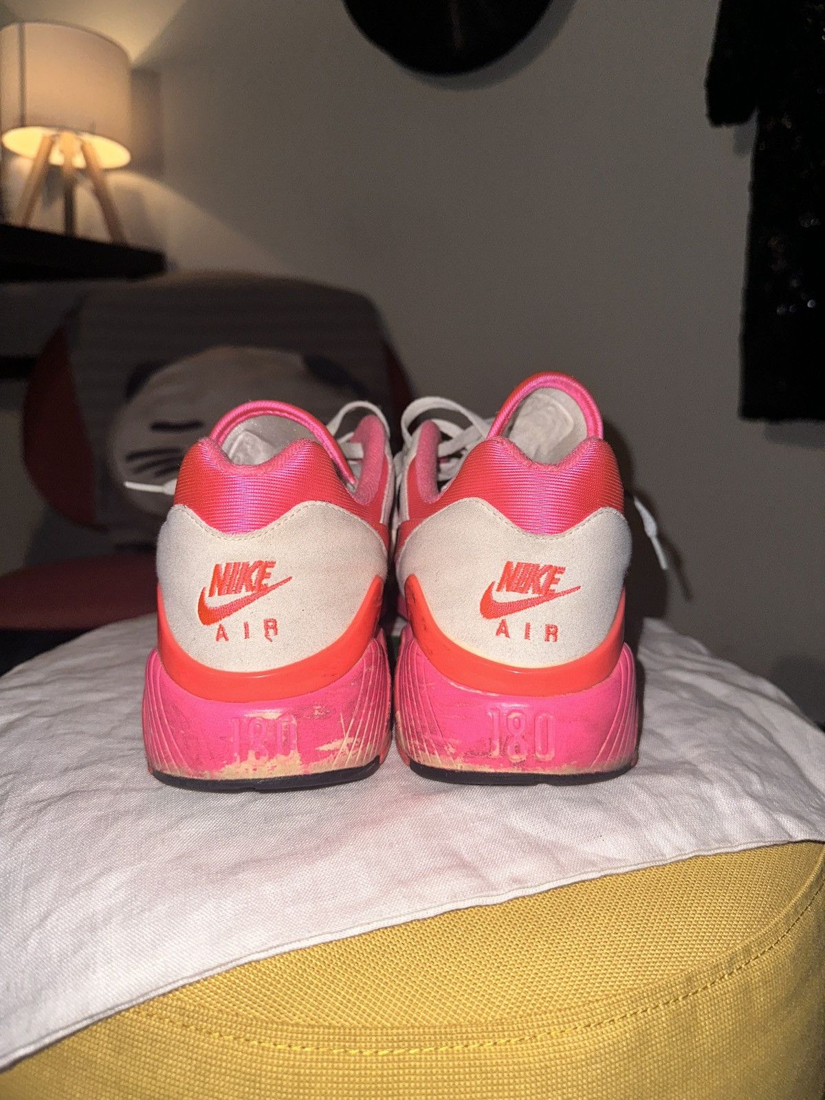 Comme des Garcons × Comme des Garcons Homme Plus × Nike Comme Des Garçons Homme Plus Nike Air Max 180 Pink + White 🌸 Size US 11 / EU 44 - 4 Thumbnail